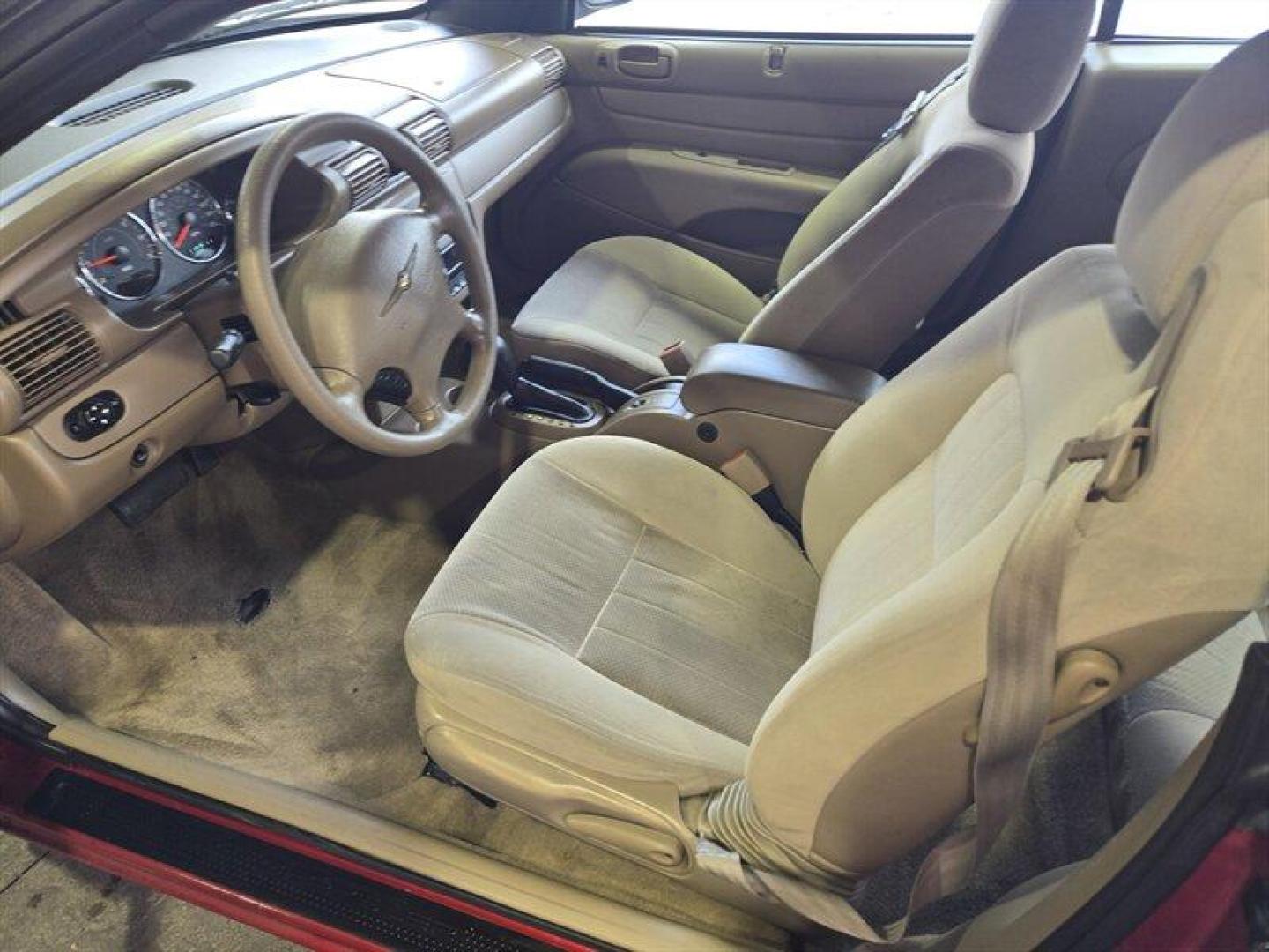 2004 Inferno Red Tinted Pearlcoat Chrysler Sebring LX (1C3EL45X74N) with an 2.4 engine, Automatic transmission, located at 25355 Eames Street, Channahon, IL, 60410, (815) 467-1807, 41.429108, -88.228432 - TRADE IN SPECIAL, THESE VEHICLES ARE SOLD AS-IS NO WARRANTY. WE WILL TRY TO DISCLOSE WHAT WE KNOW IS WRONG WITH THEM. PRICED TO MOVE. CONVERTIBLE TOP DOES NOT GO ALL THE WAY DOWN AND HAS A CUT IN IT, CAR ALSO HAS SOME OIL LEAKES, AND NEEDS BRAKES *NO FINANCING AVAILABLE. NO SHIPPING AVAILABLE* - Photo#11