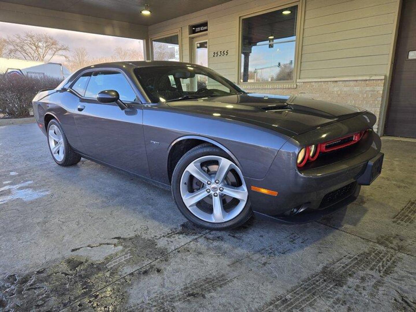 2018 Maximum Steel Metallic Clear Coat Dodge Challenger R/T (2C3CDZBT7JH) with an HEMI 5.7L V8 375hp 410ft. lbs. engine, Automatic transmission, located at 25355 Eames Street, Channahon, IL, 60410, (815) 467-1807, 41.429108, -88.228432 - Introducing a stunning 2018 Dodge Challenger R/T, powered by a HEMI 5.7L V8 engine that delivers 375 horsepower and 410ft. lbs. of torque. This exceptional vehicle has driven less than 10,000 miles per year, with a total mileage of below 64,000 miles. Its impressive fuel efficiency of 15 MPG in the - Photo#0