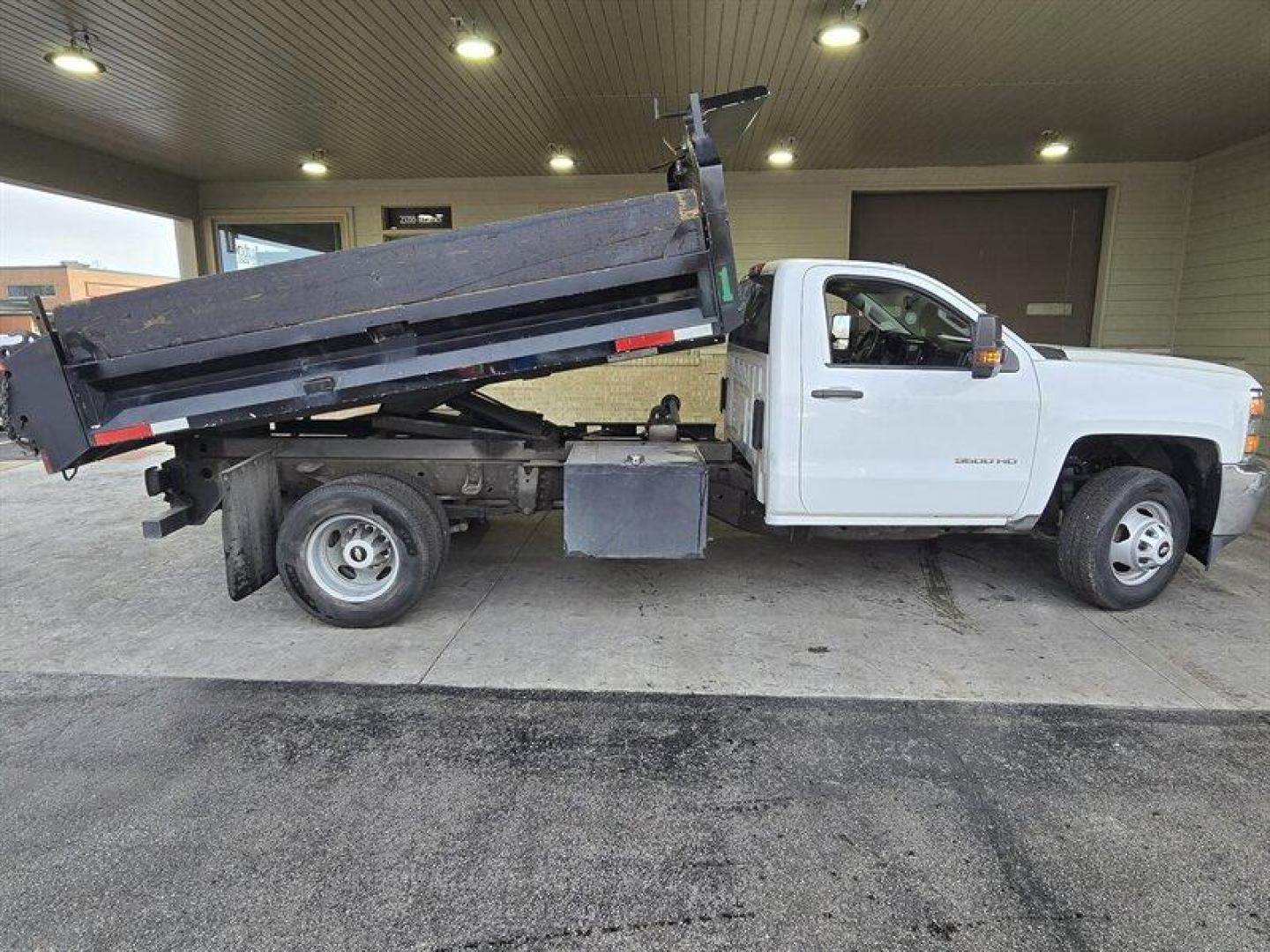 2019 White Chevrolet Silverado 3500HD CC Work Truck (1GB3CVCG7KF) with an Vortec 6.0L V8 360hp 380ft. lbs. engine, Automatic transmission, located at 25355 Eames Street, Channahon, IL, 60410, (815) 467-1807, 41.429108, -88.228432 - ** YES ONLY 13,000 MILES WITH A 11 FOOT KNAPHEIDE DUMP BODY. ** JUST ARRIVED AND CURRENTLY GOING THROUGH SERVICE AND DETAIL. Introducing the 2019 Chevrolet Silverado 3500HD CC Work Truck. This powerful pickup truck is powered by a Vortec 6.0L V8 engine that boasts an impressive 360 horsepower and - Photo#2