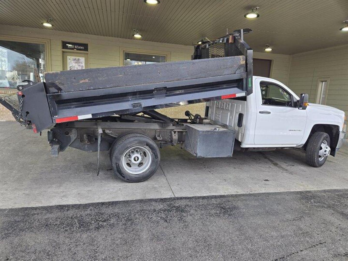 2019 White Chevrolet Silverado 3500HD CC Work Truck (1GB3CVCG7KF) with an Vortec 6.0L V8 360hp 380ft. lbs. engine, Automatic transmission, located at 25355 Eames Street, Channahon, IL, 60410, (815) 467-1807, 41.429108, -88.228432 - ** YES ONLY 13,000 MILES WITH A 11 FOOT KNAPHEIDE DUMP BODY. ** JUST ARRIVED AND CURRENTLY GOING THROUGH SERVICE AND DETAIL. Introducing the 2019 Chevrolet Silverado 3500HD CC Work Truck. This powerful pickup truck is powered by a Vortec 6.0L V8 engine that boasts an impressive 360 horsepower and - Photo#3