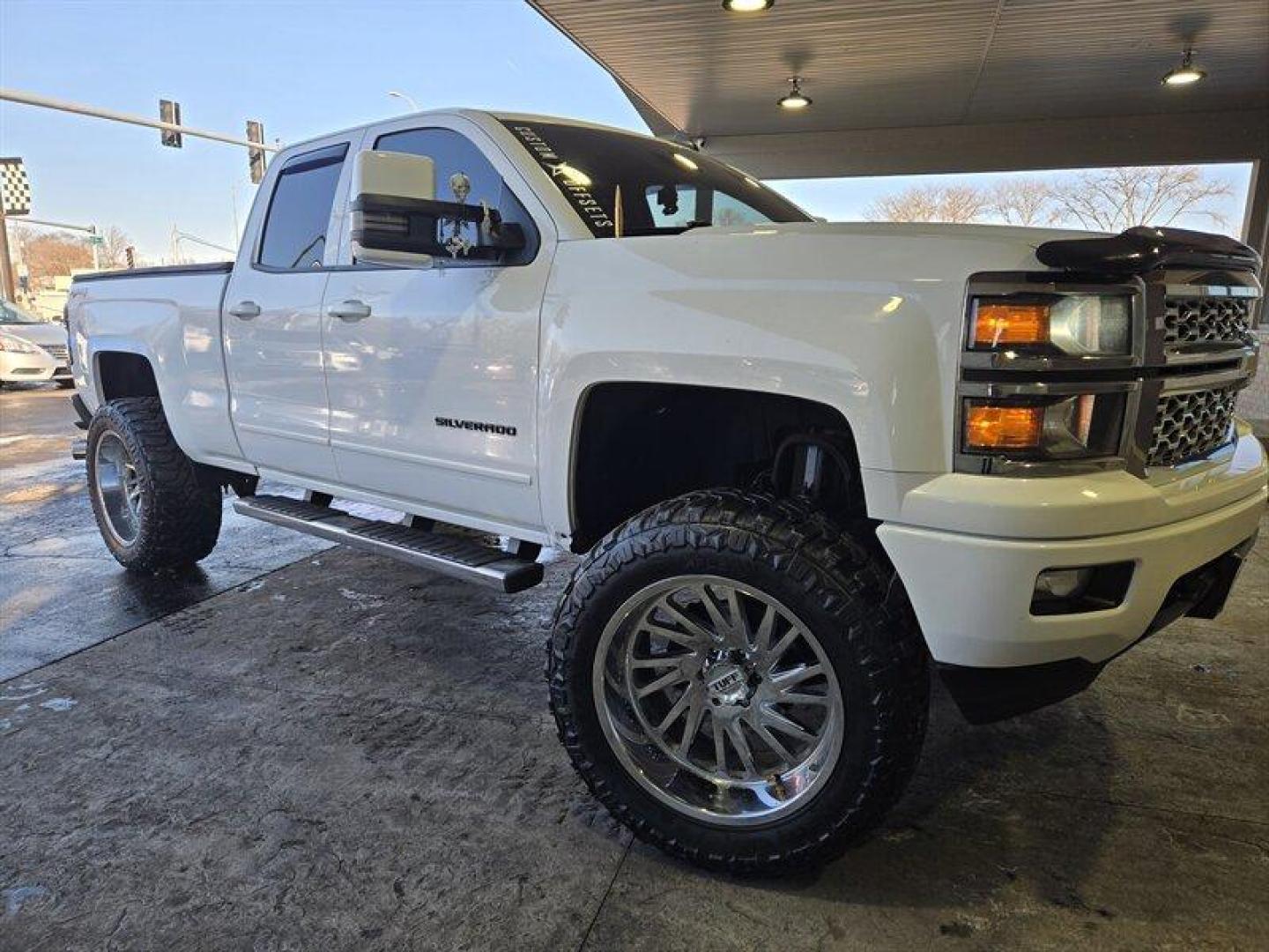 2015 Summit White Chevrolet Silverado 1500 LT LT1 (1GCVKREC4FZ) with an EcoTec3 5.3L V8 355hp 383ft. lbs. engine, 6Speed Shiftable Au transmission, located at 25355 Eames Street, Channahon, IL, 60410, (815) 467-1807, 41.429108, -88.228432 - Photo#0