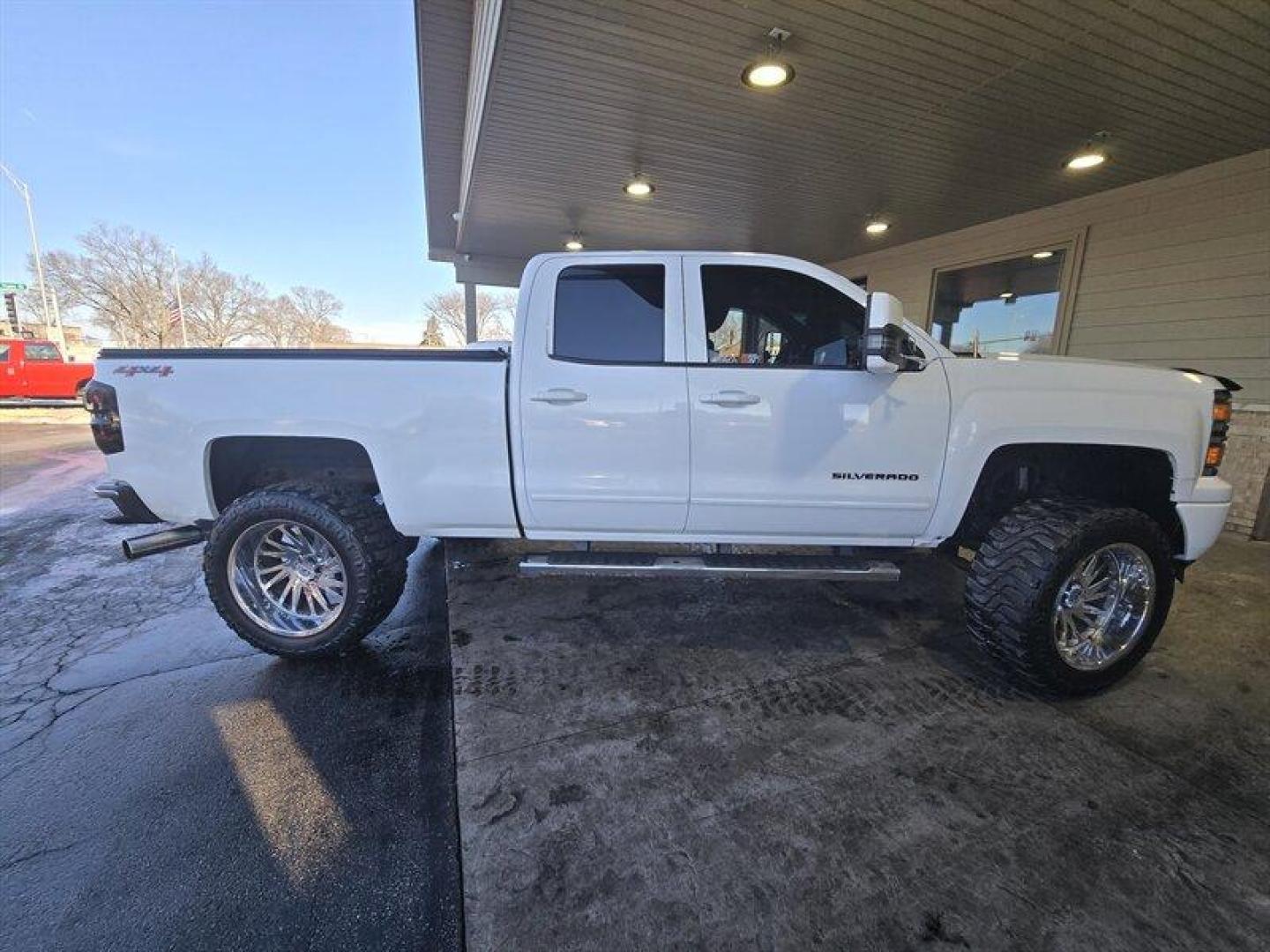 2015 Summit White Chevrolet Silverado 1500 LT LT1 (1GCVKREC4FZ) with an EcoTec3 5.3L V8 355hp 383ft. lbs. engine, 6Speed Shiftable Au transmission, located at 25355 Eames Street, Channahon, IL, 60410, (815) 467-1807, 41.429108, -88.228432 - Photo#2