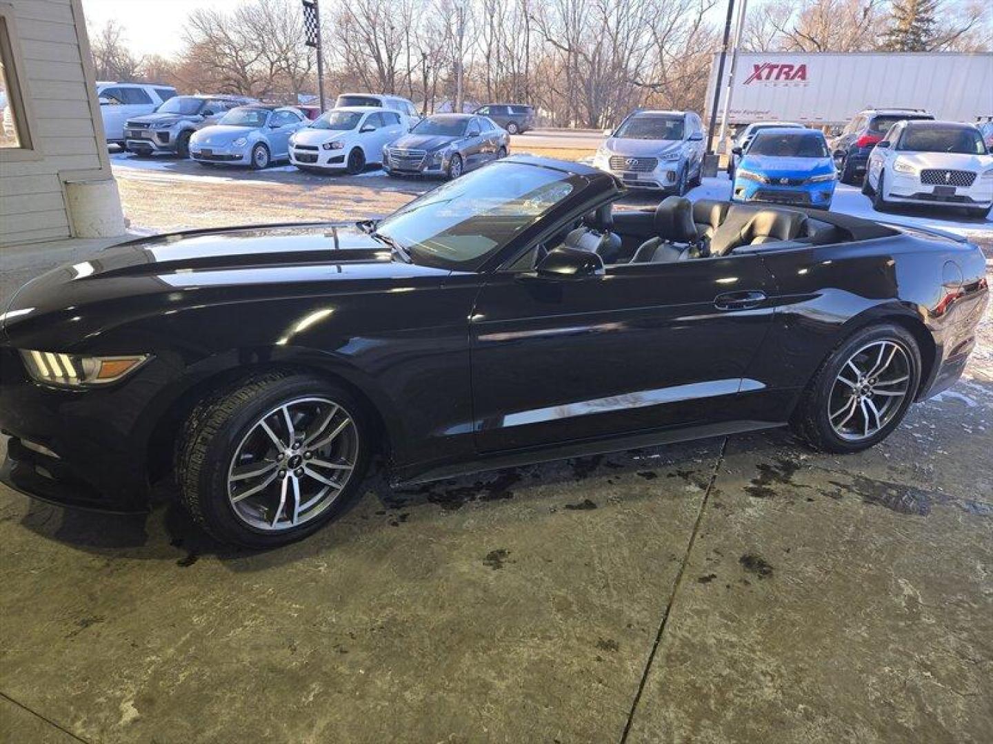 2015 Black Ford Mustang EcoBoost Premium (1FATP8UH1F5) with an EcoBoost 2.3L Turbo I4 310hp 320ft. lbs. engine, Automatic transmission, located at 25355 Eames Street, Channahon, IL, 60410, (815) 467-1807, 41.429108, -88.228432 - Photo#10