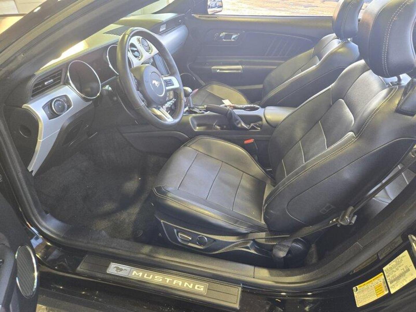 2015 Black Ford Mustang EcoBoost Premium (1FATP8UH1F5) with an EcoBoost 2.3L Turbo I4 310hp 320ft. lbs. engine, Automatic transmission, located at 25355 Eames Street, Channahon, IL, 60410, (815) 467-1807, 41.429108, -88.228432 - Photo#12