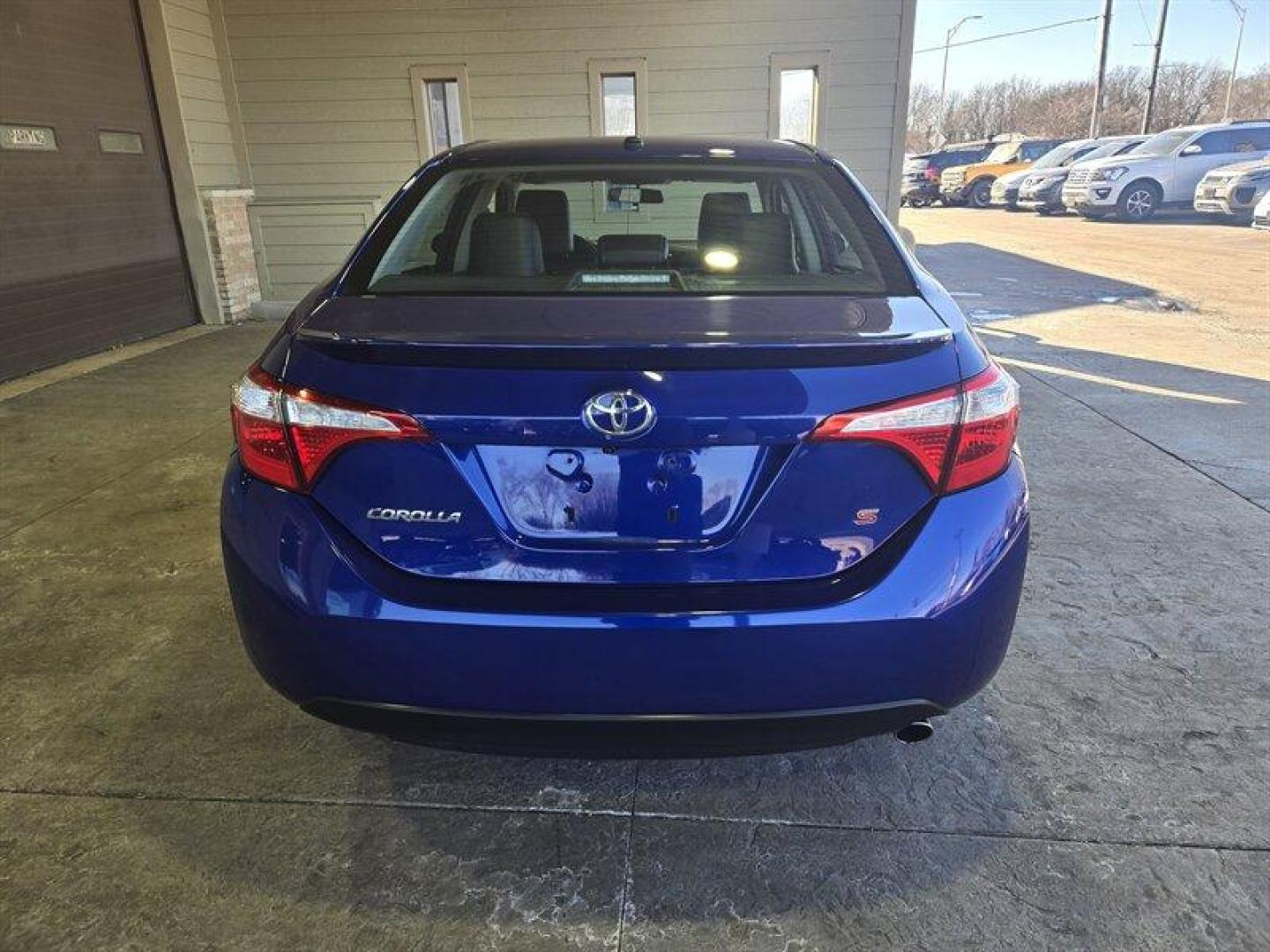 2015 Blue Toyota Corolla S (2T1BURHE8FC) with an 1.8L I4 132hp 128ft. lbs. engine, Automatic transmission, located at 25355 Eames Street, Channahon, IL, 60410, (815) 467-1807, 41.429108, -88.228432 - Photo#3