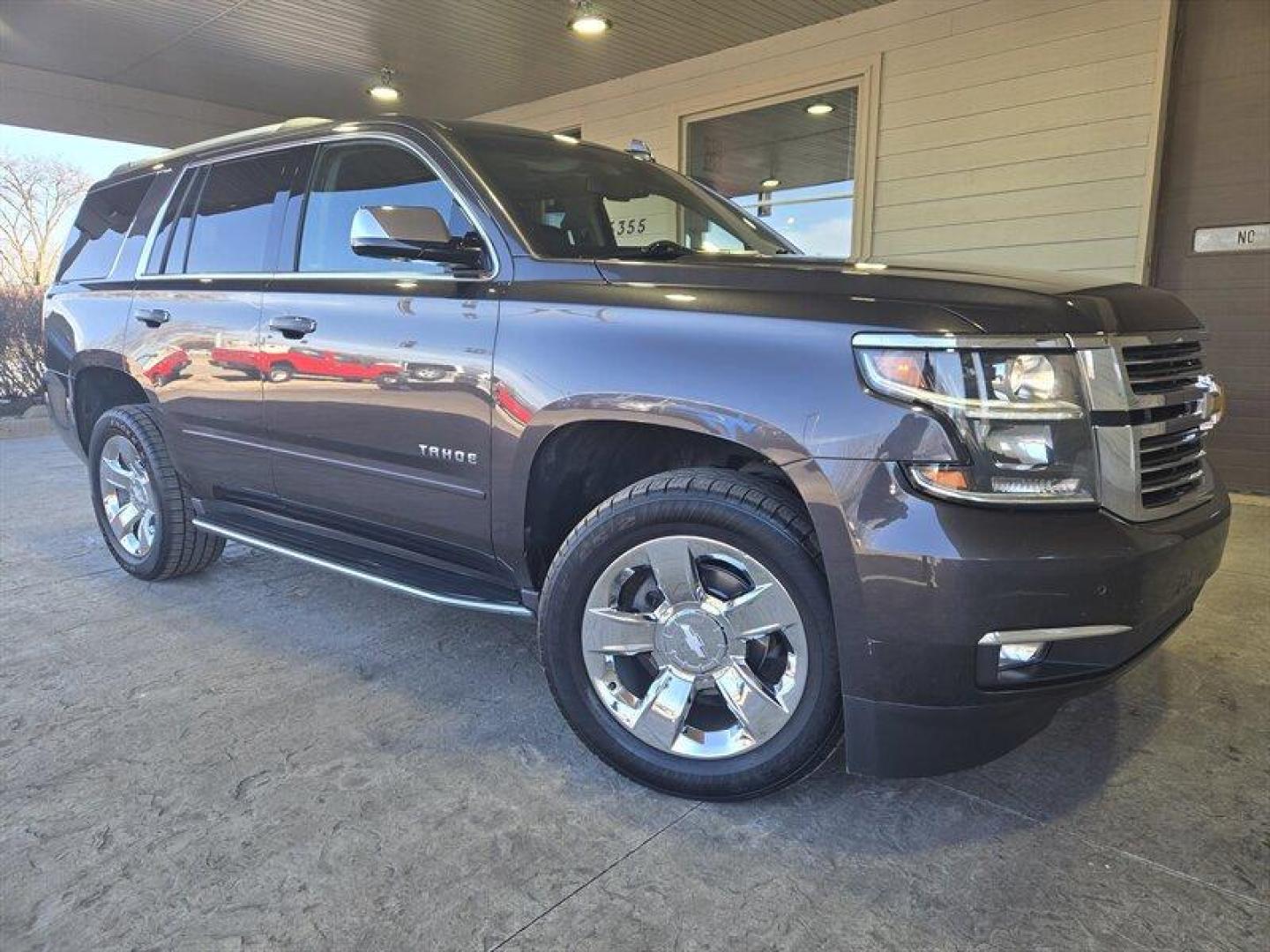 2017 Tungsten Metallic Chevrolet Tahoe Premier (1GNSKCKCXHR) with an EcoTec3 5.3L Flex Fuel V8 355hp 383ft. lbs. engine, Automatic transmission, located at 25355 Eames Street, Channahon, IL, 60410, (815) 467-1807, 41.429108, -88.228432 - Photo#0
