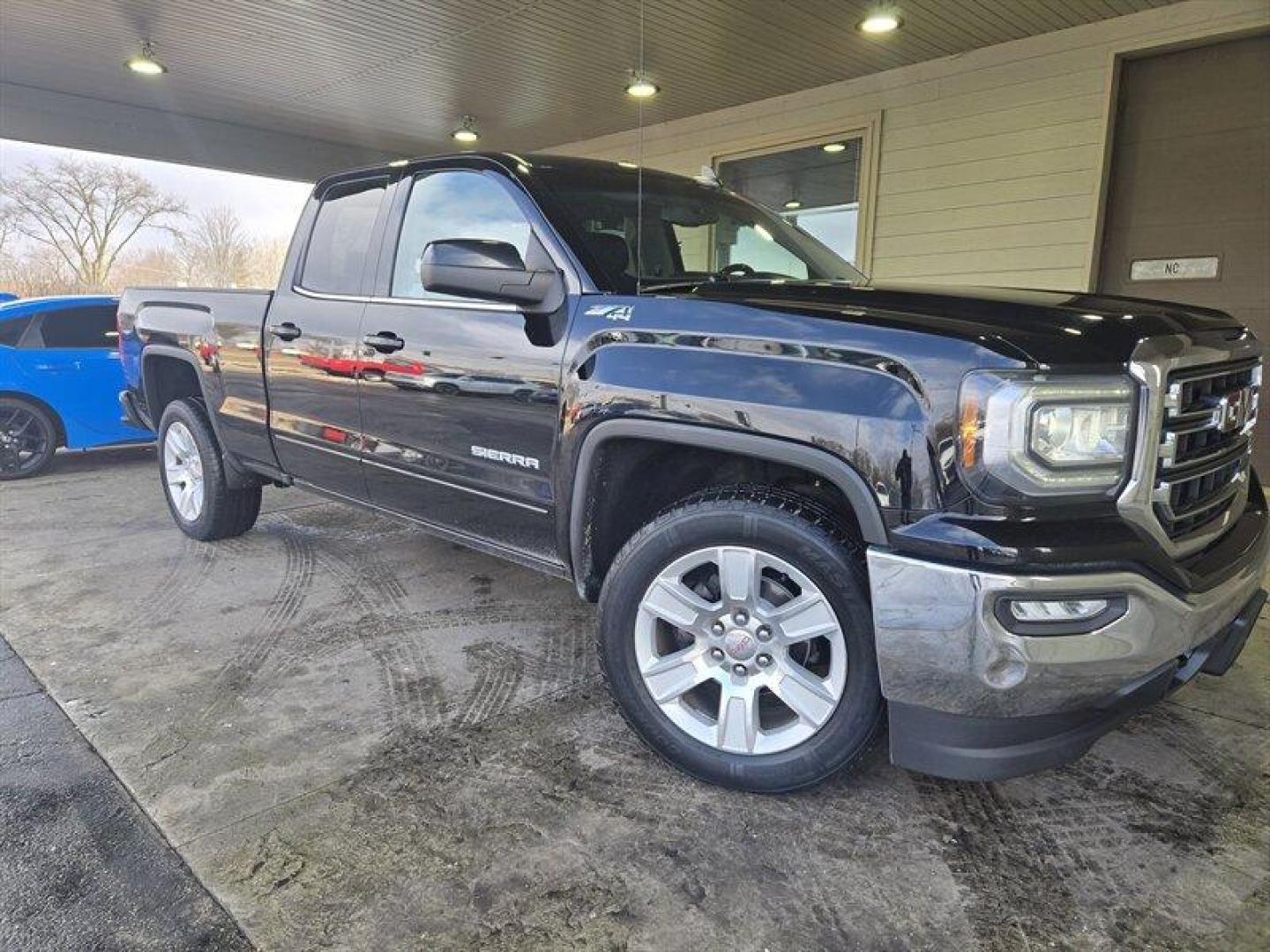 2019 Onyx Black GMC Sierra 1500 Limited SLE (2GTV2MEC2K1) with an EcoTec3 5.3L V8 355hp 383ft. lbs. engine, 6Speed Shiftable Au transmission, located at 25355 Eames Street, Channahon, IL, 60410, (815) 467-1807, 41.429108, -88.228432 - Introducing the 2019 GMC Sierra 1500 Limited SLE, a powerful and reliable pickup truck that boasts a powerful EcoTec3 5.3L V8 engine with 355 horsepower and 383 ft. lbs. of torque. This vehicle is perfect for drivers who need a reliable work truck that can handle tough terrain and heavy loads. The - Photo#0