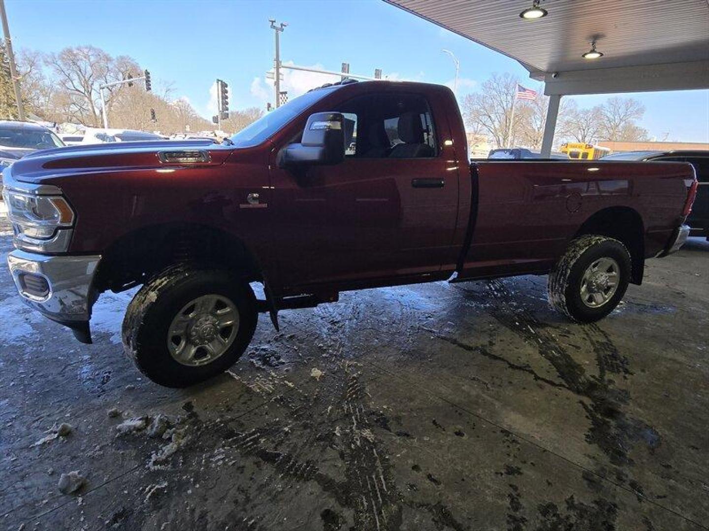 2023 Delmonico Red Pearl Coat RAM 3500 Tradesman (3C63R3AL6PG) with an Cummins 6.7L Diesel Turbo I6 370hp 850ft. lbs. engine, 6Speed Shiftable Au transmission, located at 25355 Eames Street, Channahon, IL, 60410, (815) 467-1807, 41.429108, -88.228432 - Photo#10