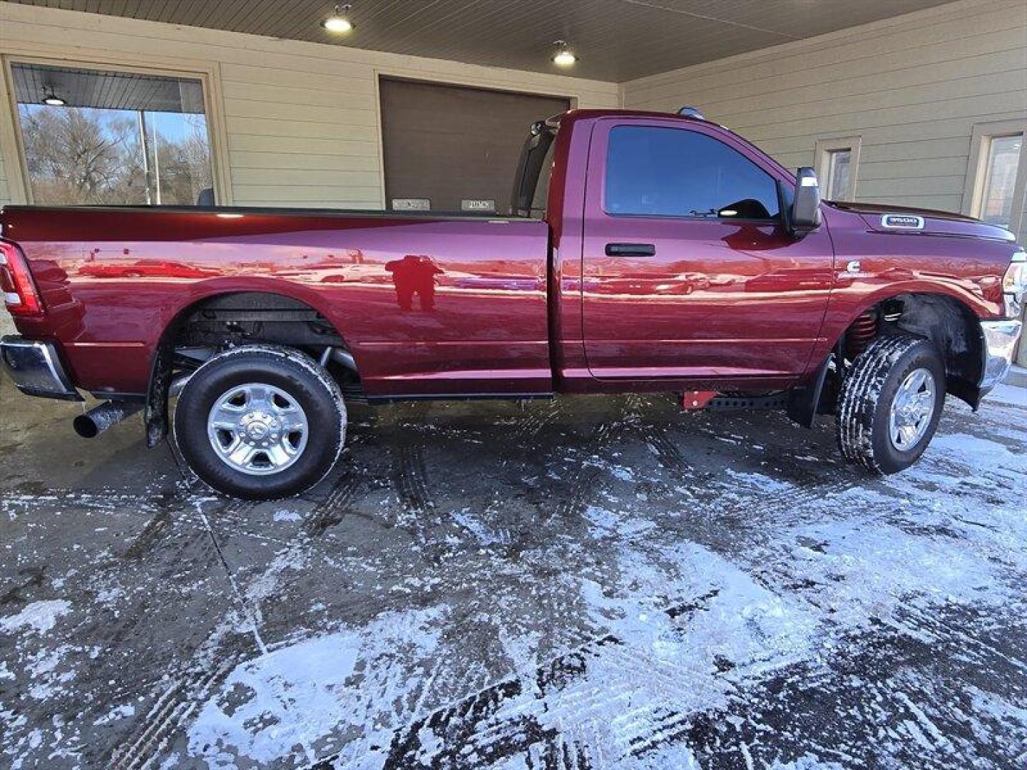 2023 Delmonico Red Pearl Coat RAM 3500 Tradesman (3C63R3AL6PG) with an Cummins 6.7L Diesel Turbo I6 370hp 850ft. lbs. engine, 6Speed Shiftable Au transmission, located at 25355 Eames Street, Channahon, IL, 60410, (815) 467-1807, 41.429108, -88.228432 - Photo#3