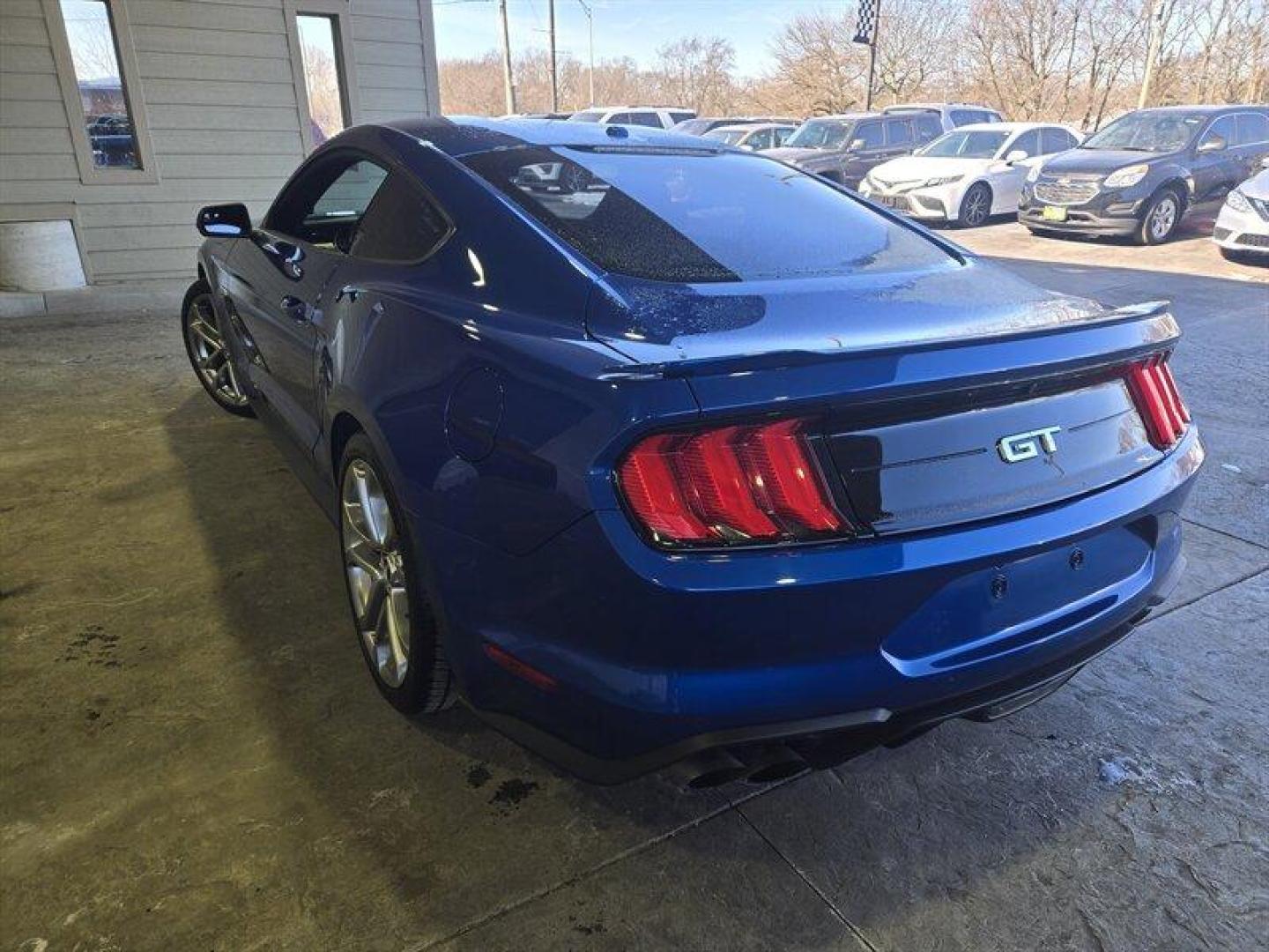 2018 Lightning Blue Ford Mustang GT Premium (1FA6P8CF9J5) with an 5.0L V8 460hp 420ft. lbs. engine, 6 Speed Manual transmission, located at 25355 Eames Street, Channahon, IL, 60410, (815) 467-1807, 41.429108, -88.228432 - This 2018 Ford Mustang GT is a powerhouse on the road, boasting a 5.0L V8 engine that delivers 460hp and 420ft. lbs. of torque. The striking Kona Blue exterior is complemented by the sleek Ebony interior, creating a sporty and luxurious look. With under 14,000 miles on the odometer, averaging less t - Photo#7