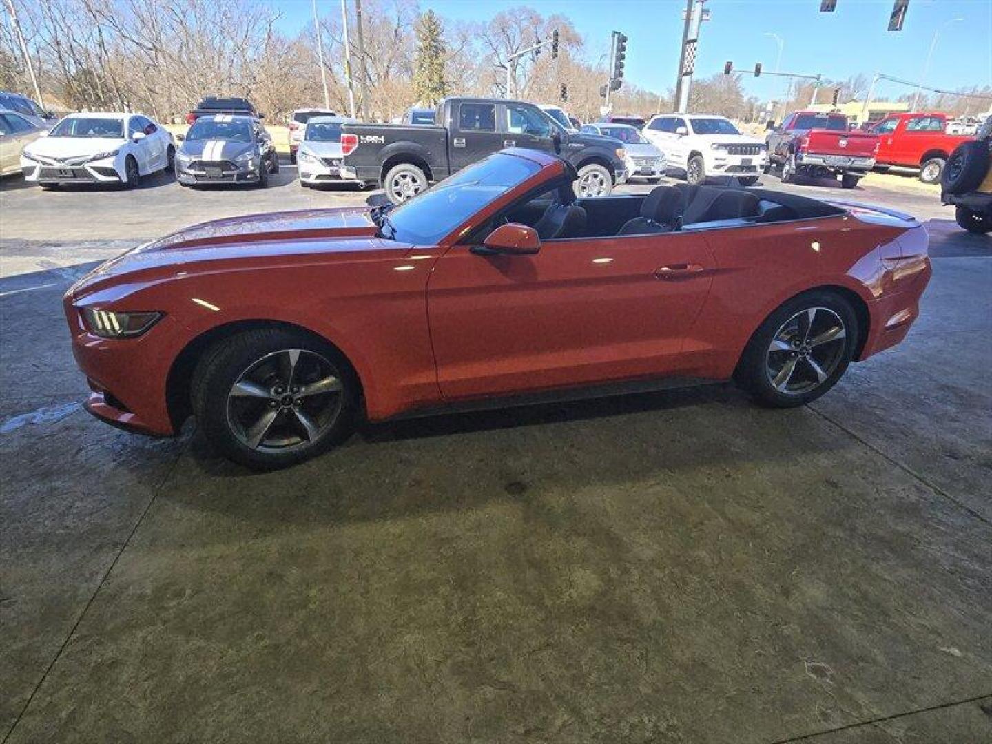 2016 Competition Orange Ford Mustang V6 (1FATP8EM9G5) with an 3.7L V6 300hp 280ft. lbs. engine, 6 Speed Manual transmission, located at 25355 Eames Street, Channahon, IL, 60410, (815) 467-1807, 41.429108, -88.228432 - Buckle up, because this 2016 Ford Mustang V6 is ready to roar onto the scene in eye-catching Competition Orange! Powered by a fierce 3.7L V6 engine, this pony car packs a punch with 300hp and 280ft. lbs. of torque. Slide into the Ebony interior and feel the thrill of the open road with the factory d - Photo#10