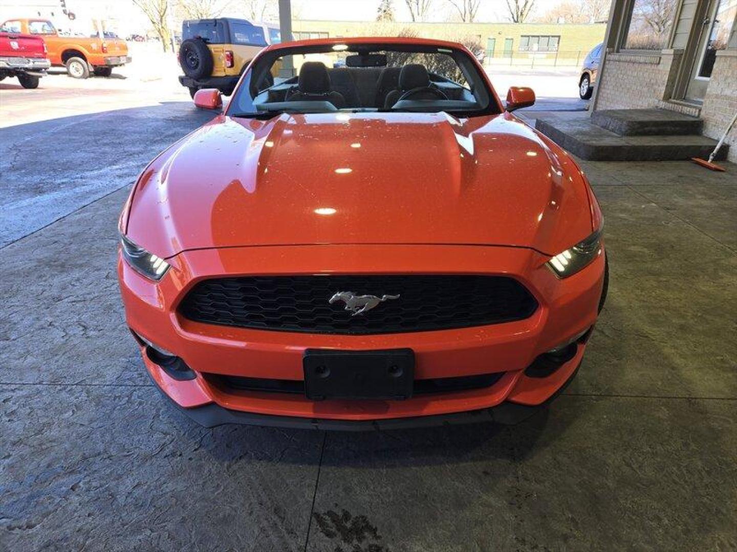 2016 Competition Orange Ford Mustang V6 (1FATP8EM9G5) with an 3.7L V6 300hp 280ft. lbs. engine, 6 Speed Manual transmission, located at 25355 Eames Street, Channahon, IL, 60410, (815) 467-1807, 41.429108, -88.228432 - Buckle up, because this 2016 Ford Mustang V6 is ready to roar onto the scene in eye-catching Competition Orange! Powered by a fierce 3.7L V6 engine, this pony car packs a punch with 300hp and 280ft. lbs. of torque. Slide into the Ebony interior and feel the thrill of the open road with the factory d - Photo#13