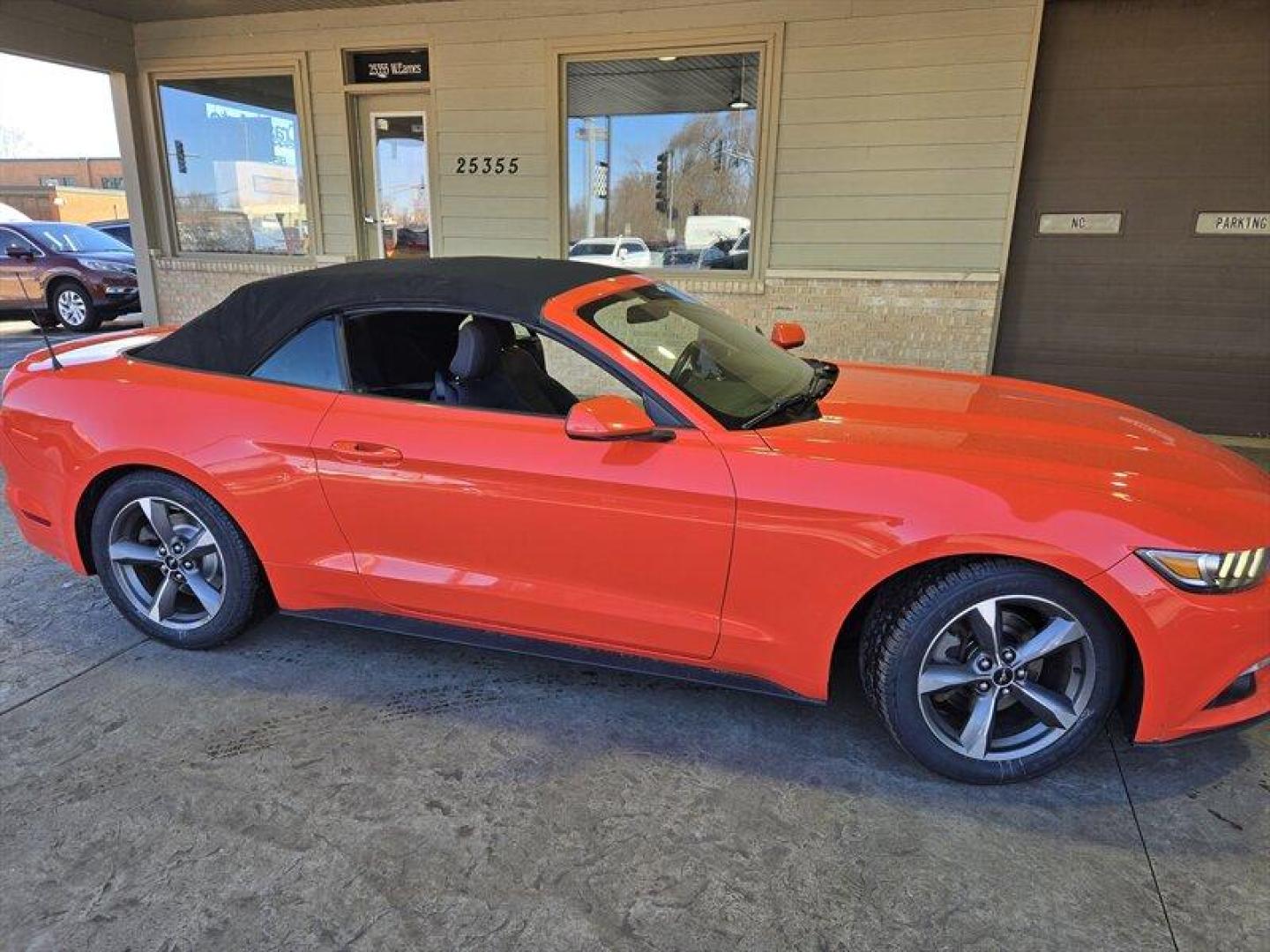 2016 Competition Orange Ford Mustang V6 (1FATP8EM9G5) with an 3.7L V6 300hp 280ft. lbs. engine, 6 Speed Manual transmission, located at 25355 Eames Street, Channahon, IL, 60410, (815) 467-1807, 41.429108, -88.228432 - Buckle up, because this 2016 Ford Mustang V6 is ready to roar onto the scene in eye-catching Competition Orange! Powered by a fierce 3.7L V6 engine, this pony car packs a punch with 300hp and 280ft. lbs. of torque. Slide into the Ebony interior and feel the thrill of the open road with the factory d - Photo#36