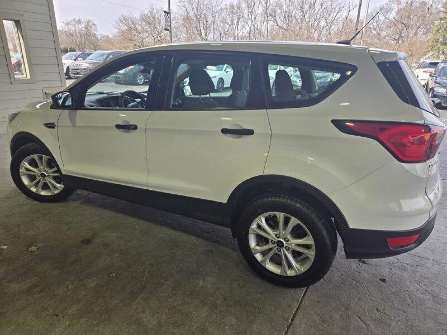 2019 Oxford White Ford Escape S (1FMCU0F71KU) with an Duratec 2.5L Flex Fuel I4 168hp 170ft. lbs. engine, 6Speed Shiftable Au transmission, located at 25355 Eames Street, Channahon, IL, 60410, (815) 467-1807, 41.429108, -88.228432 - Check out this sleek 2019 Ford Escape S in a striking Oxford White exterior color with a Charcoal Black/Chromite Gray interior. Powered by a robust Duratec 2.5L Flex Fuel I4 engine that delivers a punchy 168hp and 170ft. lbs. of torque, this baby is ready to hit the road with style and confidence. - Photo#8