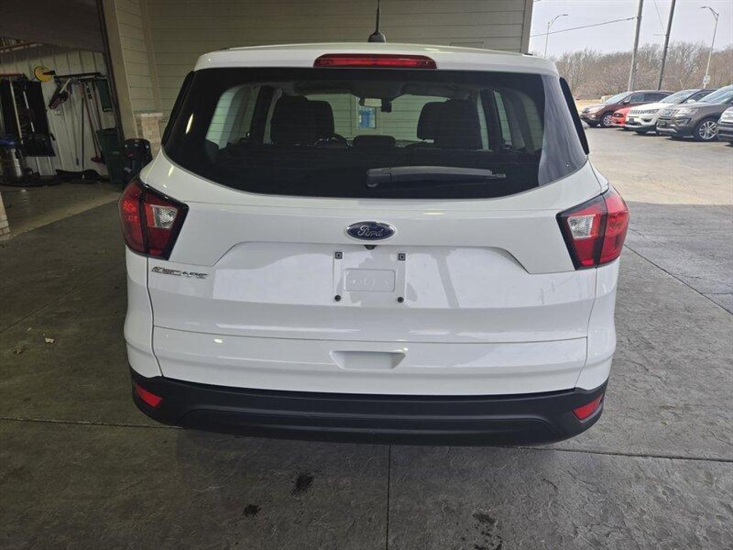 2019 Oxford White Ford Escape S (1FMCU0F71KU) with an Duratec 2.5L Flex Fuel I4 168hp 170ft. lbs. engine, 6Speed Shiftable Au transmission, located at 25355 Eames Street, Channahon, IL, 60410, (815) 467-1807, 41.429108, -88.228432 - Check out this sleek 2019 Ford Escape S in a striking Oxford White exterior color with a Charcoal Black/Chromite Gray interior. Powered by a robust Duratec 2.5L Flex Fuel I4 engine that delivers a punchy 168hp and 170ft. lbs. of torque, this baby is ready to hit the road with style and confidence. - Photo#6