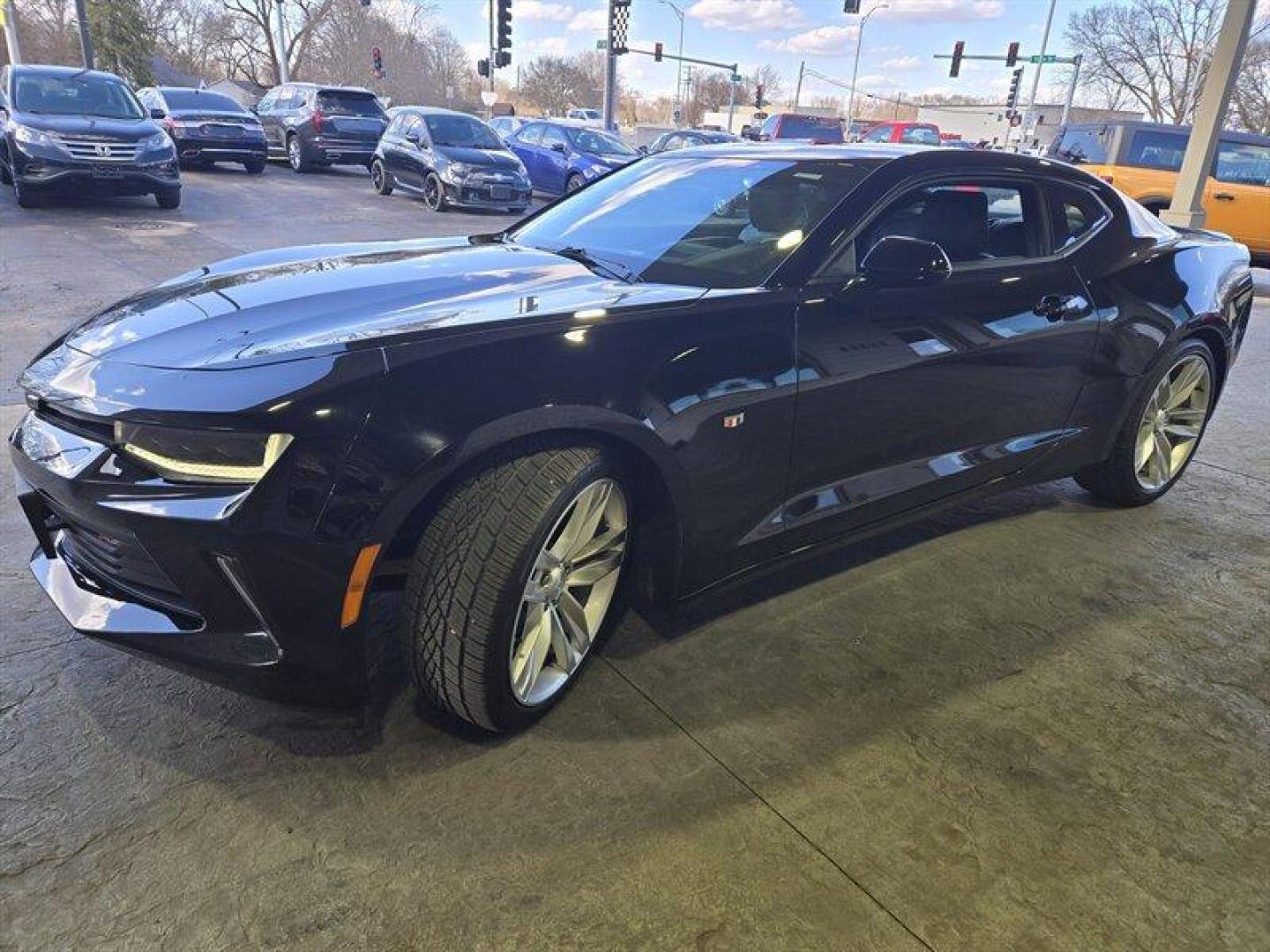 2017 Black Chevrolet Camaro 2LT 2LT (1G1FD1RS7H0) with an 3.6L V6 335hp 284ft. lbs. engine, 8Speed Shiftable Au transmission, located at 25355 Eames Street, Channahon, IL, 60410, (815) 467-1807, 41.429108, -88.228432 - Photo#11