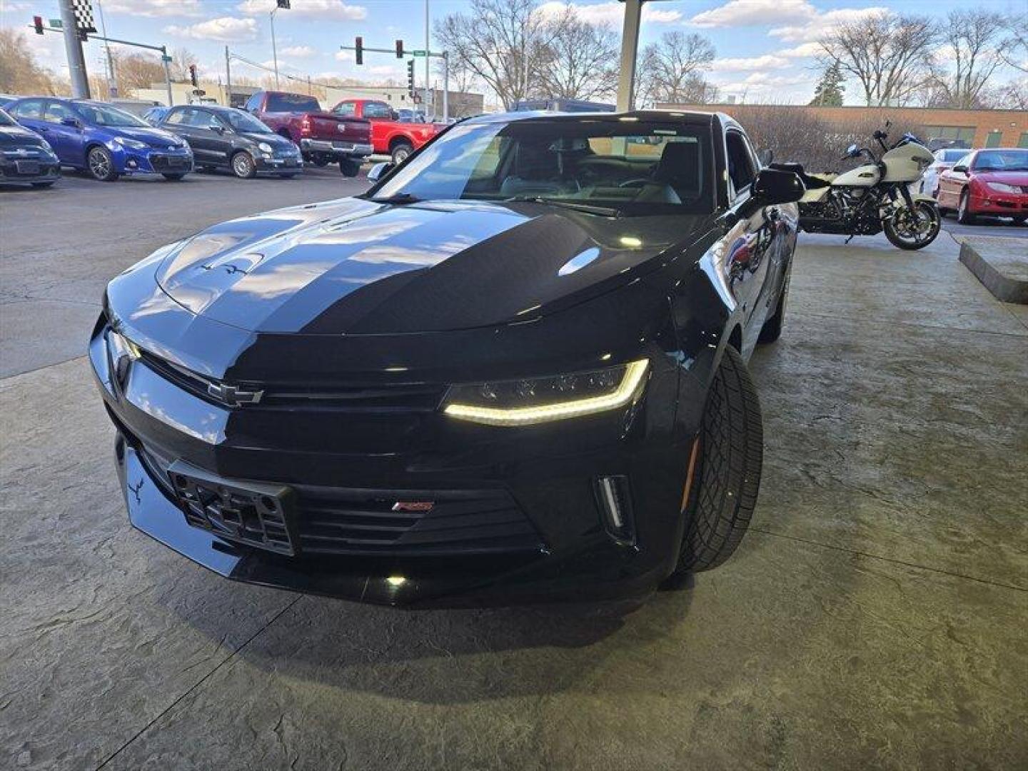 2017 Black Chevrolet Camaro 2LT 2LT (1G1FD1RS7H0) with an 3.6L V6 335hp 284ft. lbs. engine, 8Speed Shiftable Au transmission, located at 25355 Eames Street, Channahon, IL, 60410, (815) 467-1807, 41.429108, -88.228432 - Photo#12