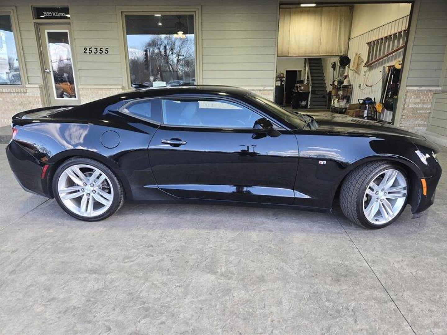 2017 Black Chevrolet Camaro 2LT 2LT (1G1FD1RS7H0) with an 3.6L V6 335hp 284ft. lbs. engine, 8Speed Shiftable Au transmission, located at 25355 Eames Street, Channahon, IL, 60410, (815) 467-1807, 41.429108, -88.228432 - Photo#3