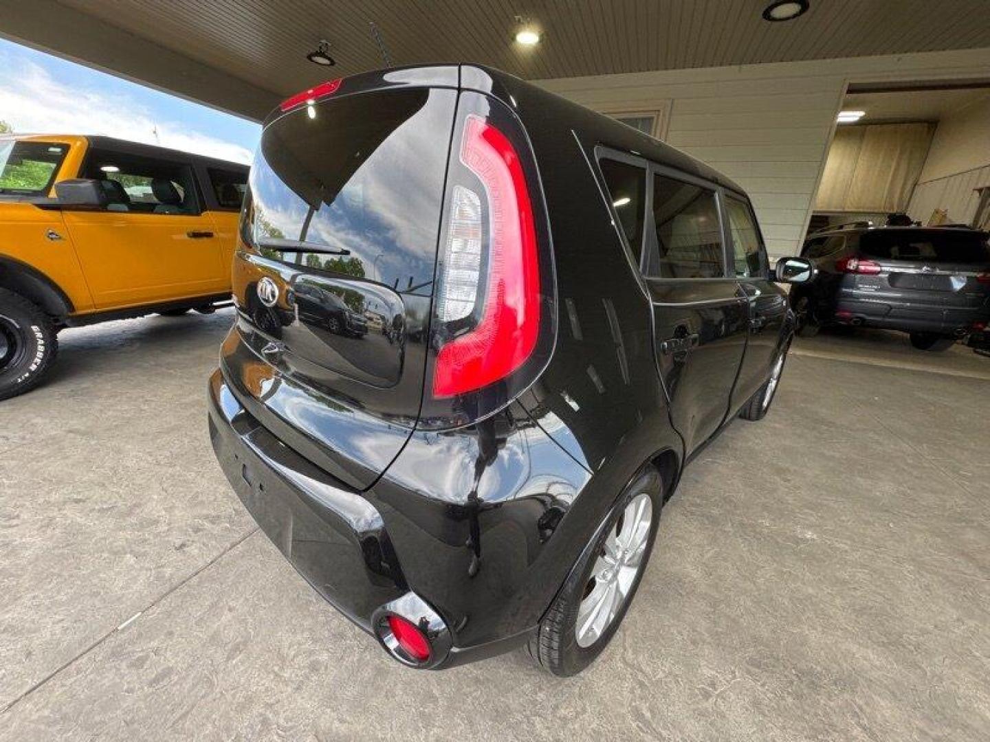 2016 Shadow Black Kia Soul Exclaim (KNDJX3A59G7) with an 2.0L I4 164hp 151ft. lbs. engine, Automatic transmission, located at 25355 Eames Street, Channahon, IL, 60410, (815) 467-1807, 41.429108, -88.228432 - Get ready to groove in the funky 2016 Kia Soul ! This bad boy is powered by a 2.0L I4 engine that churns out 164hp and 151ft. lbs. of torque, giving you that extra kick when you need it. Equipped with the Premium Package, this Soul comes packed with all the bells and whistles you could dream of. Wi - Photo#3