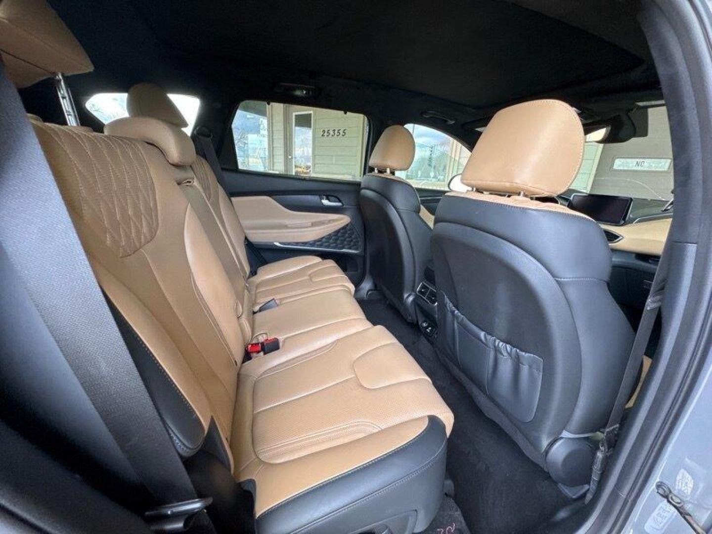 2021 Portofino Gray Hyundai SANTA FE Calligraphy (5NMS5DALXMH) with an 2.5L Turbo I4 277hp 311ft. lbs. engine, 8Speed Double Clutch transmission, located at 25355 Eames Street, Channahon, IL, 60410, (815) 467-1807, 41.429108, -88.228432 - Photo#15