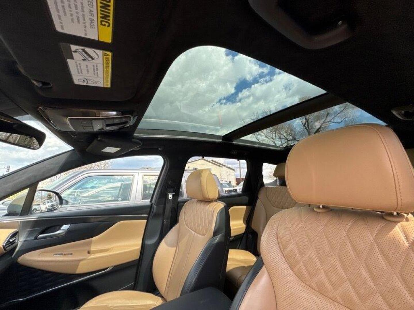 2021 Portofino Gray Hyundai SANTA FE Calligraphy (5NMS5DALXMH) with an 2.5L Turbo I4 277hp 311ft. lbs. engine, 8Speed Double Clutch transmission, located at 25355 Eames Street, Channahon, IL, 60410, (815) 467-1807, 41.429108, -88.228432 - Photo#19