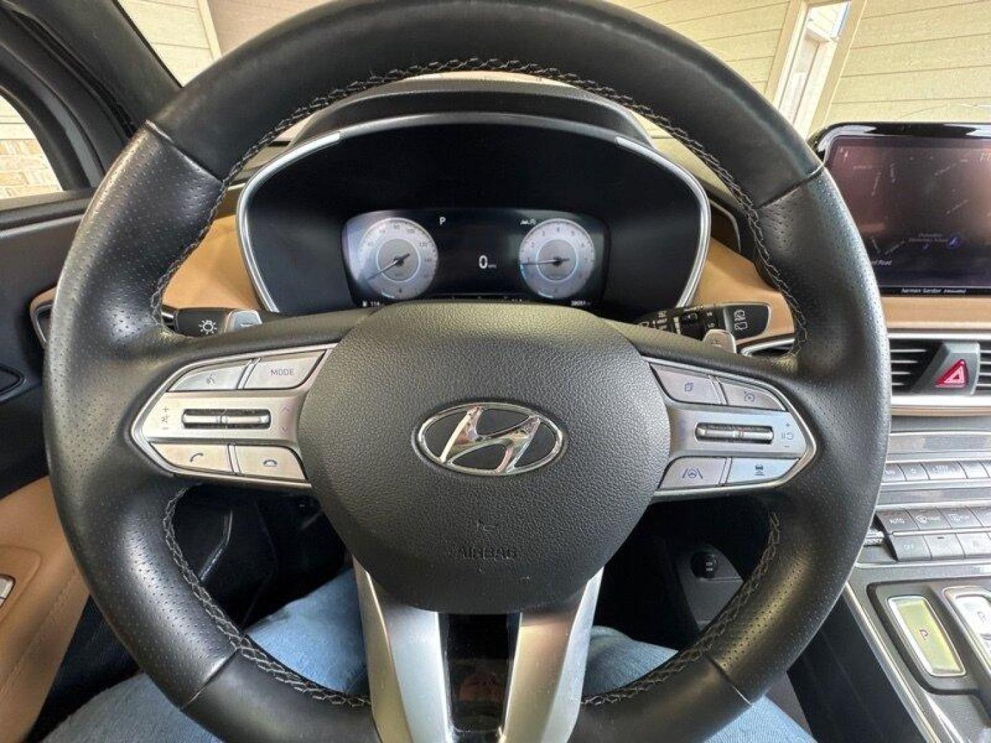 2021 Portofino Gray Hyundai SANTA FE Calligraphy (5NMS5DALXMH) with an 2.5L Turbo I4 277hp 311ft. lbs. engine, 8Speed Double Clutch transmission, located at 25355 Eames Street, Channahon, IL, 60410, (815) 467-1807, 41.429108, -88.228432 - Photo#27