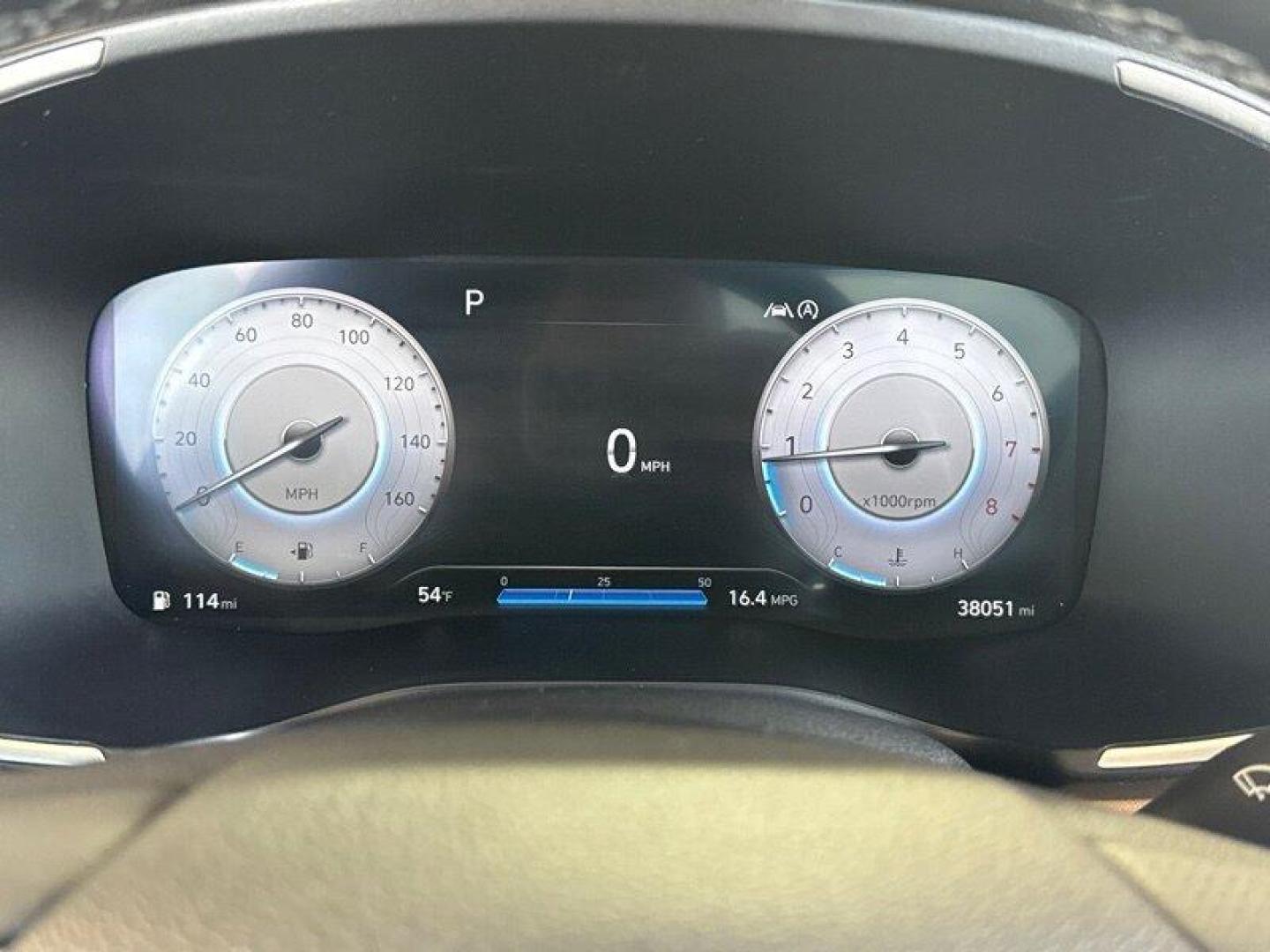 2021 Portofino Gray Hyundai SANTA FE Calligraphy (5NMS5DALXMH) with an 2.5L Turbo I4 277hp 311ft. lbs. engine, 8Speed Double Clutch transmission, located at 25355 Eames Street, Channahon, IL, 60410, (815) 467-1807, 41.429108, -88.228432 - Photo#28