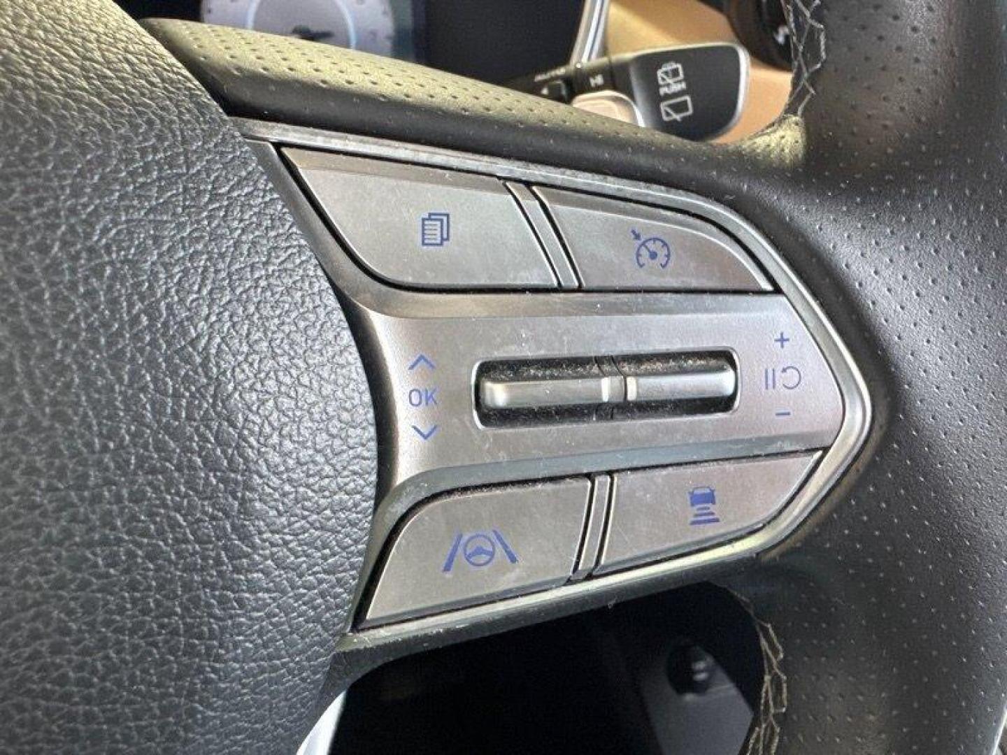 2021 Portofino Gray Hyundai SANTA FE Calligraphy (5NMS5DALXMH) with an 2.5L Turbo I4 277hp 311ft. lbs. engine, 8Speed Double Clutch transmission, located at 25355 Eames Street, Channahon, IL, 60410, (815) 467-1807, 41.429108, -88.228432 - Photo#29