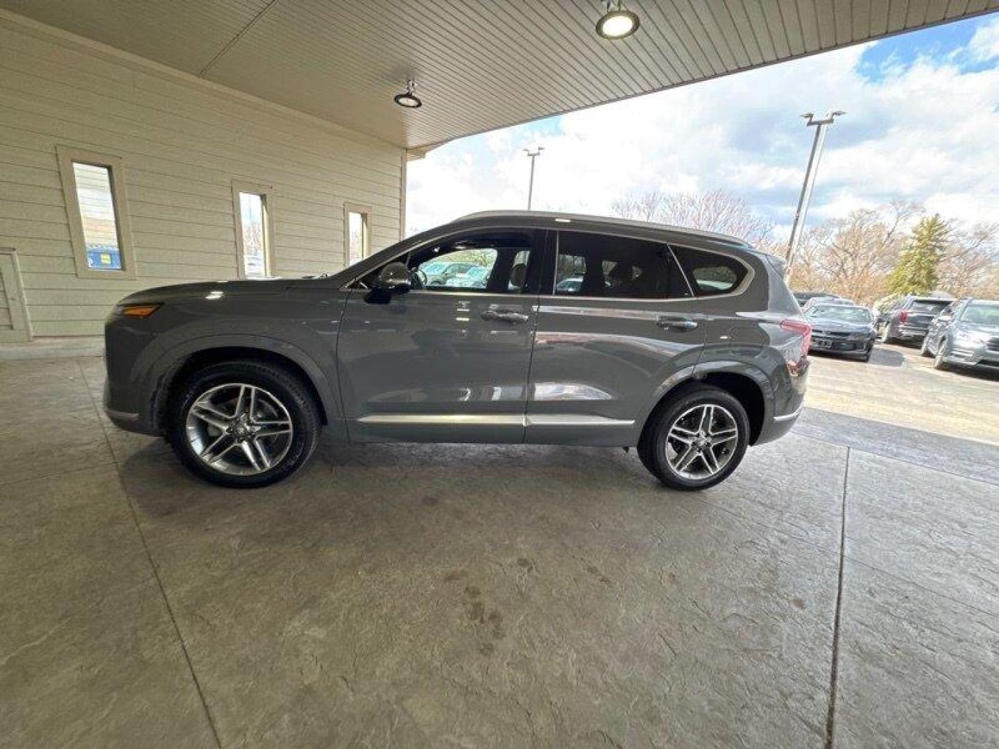 2021 Portofino Gray Hyundai SANTA FE Calligraphy (5NMS5DALXMH) with an 2.5L Turbo I4 277hp 311ft. lbs. engine, 8Speed Double Clutch transmission, located at 25355 Eames Street, Channahon, IL, 60410, (815) 467-1807, 41.429108, -88.228432 - Photo#6