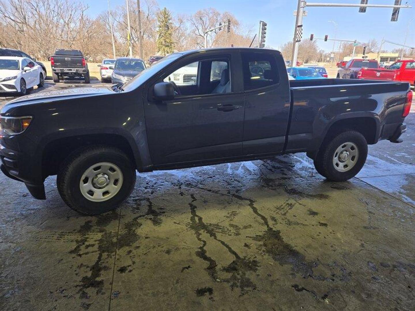 2017 Cyber Gray Metallic Chevrolet Colorado Work Truck (1GCHSBEAXH1) with an 2.5L I4 200hp 191ft. lbs. engine, Automatic transmission, located at 25355 Eames Street, Channahon, IL, 60410, (815) 467-1807, 41.429108, -88.228432 - Presenting the 2017 Chevrolet Colorado Work Truck in the striking Cyber Gray Metallic exterior color with a sleek Jet Black/Dark Ash interior. Powered by a robust 2.5L I4 engine delivering 200hp and 191ft. lbs. of torque, this truck is a dependable workhorse. With low mileage of below 12,000 miles, - Photo#9
