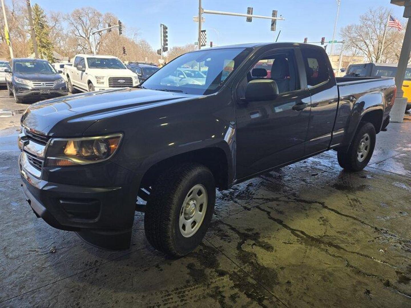 2017 Cyber Gray Metallic Chevrolet Colorado Work Truck (1GCHSBEAXH1) with an 2.5L I4 200hp 191ft. lbs. engine, Automatic transmission, located at 25355 Eames Street, Channahon, IL, 60410, (815) 467-1807, 41.429108, -88.228432 - Presenting the 2017 Chevrolet Colorado Work Truck in the striking Cyber Gray Metallic exterior color with a sleek Jet Black/Dark Ash interior. Powered by a robust 2.5L I4 engine delivering 200hp and 191ft. lbs. of torque, this truck is a dependable workhorse. With low mileage of below 12,000 miles, - Photo#10
