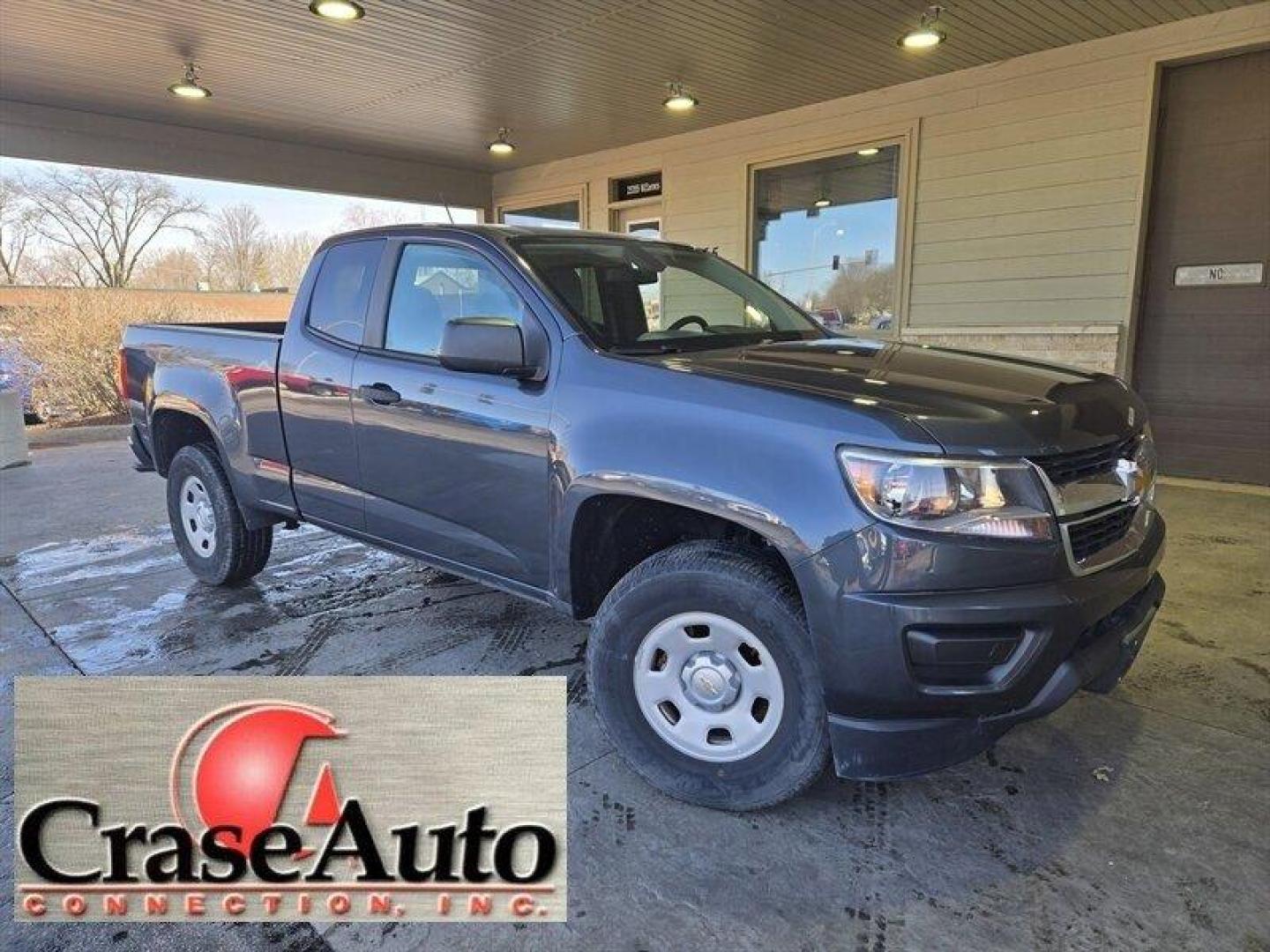 2017 Cyber Gray Metallic Chevrolet Colorado Work Truck (1GCHSBEAXH1) with an 2.5L I4 200hp 191ft. lbs. engine, Automatic transmission, located at 25355 Eames Street, Channahon, IL, 60410, (815) 467-1807, 41.429108, -88.228432 - Presenting the 2017 Chevrolet Colorado Work Truck in the striking Cyber Gray Metallic exterior color with a sleek Jet Black/Dark Ash interior. Powered by a robust 2.5L I4 engine delivering 200hp and 191ft. lbs. of torque, this truck is a dependable workhorse. With low mileage of below 12,000 miles, - Photo#0