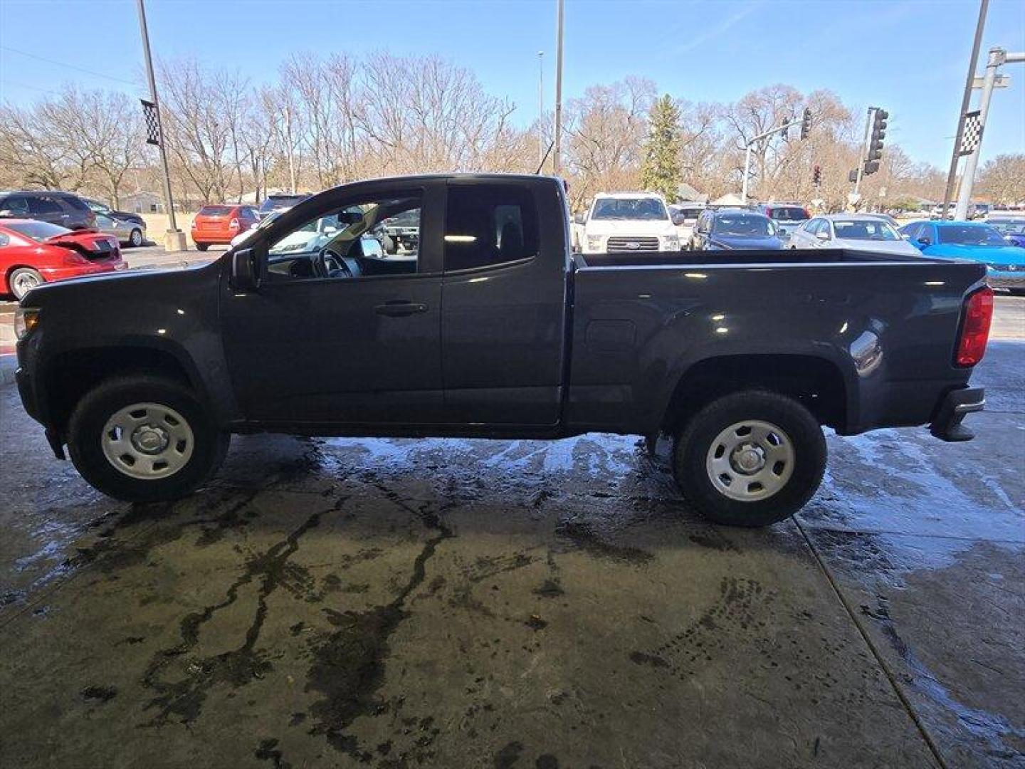 2017 Cyber Gray Metallic Chevrolet Colorado Work Truck (1GCHSBEAXH1) with an 2.5L I4 200hp 191ft. lbs. engine, Automatic transmission, located at 25355 Eames Street, Channahon, IL, 60410, (815) 467-1807, 41.429108, -88.228432 - Presenting the 2017 Chevrolet Colorado Work Truck in the striking Cyber Gray Metallic exterior color with a sleek Jet Black/Dark Ash interior. Powered by a robust 2.5L I4 engine delivering 200hp and 191ft. lbs. of torque, this truck is a dependable workhorse. With low mileage of below 12,000 miles, - Photo#8
