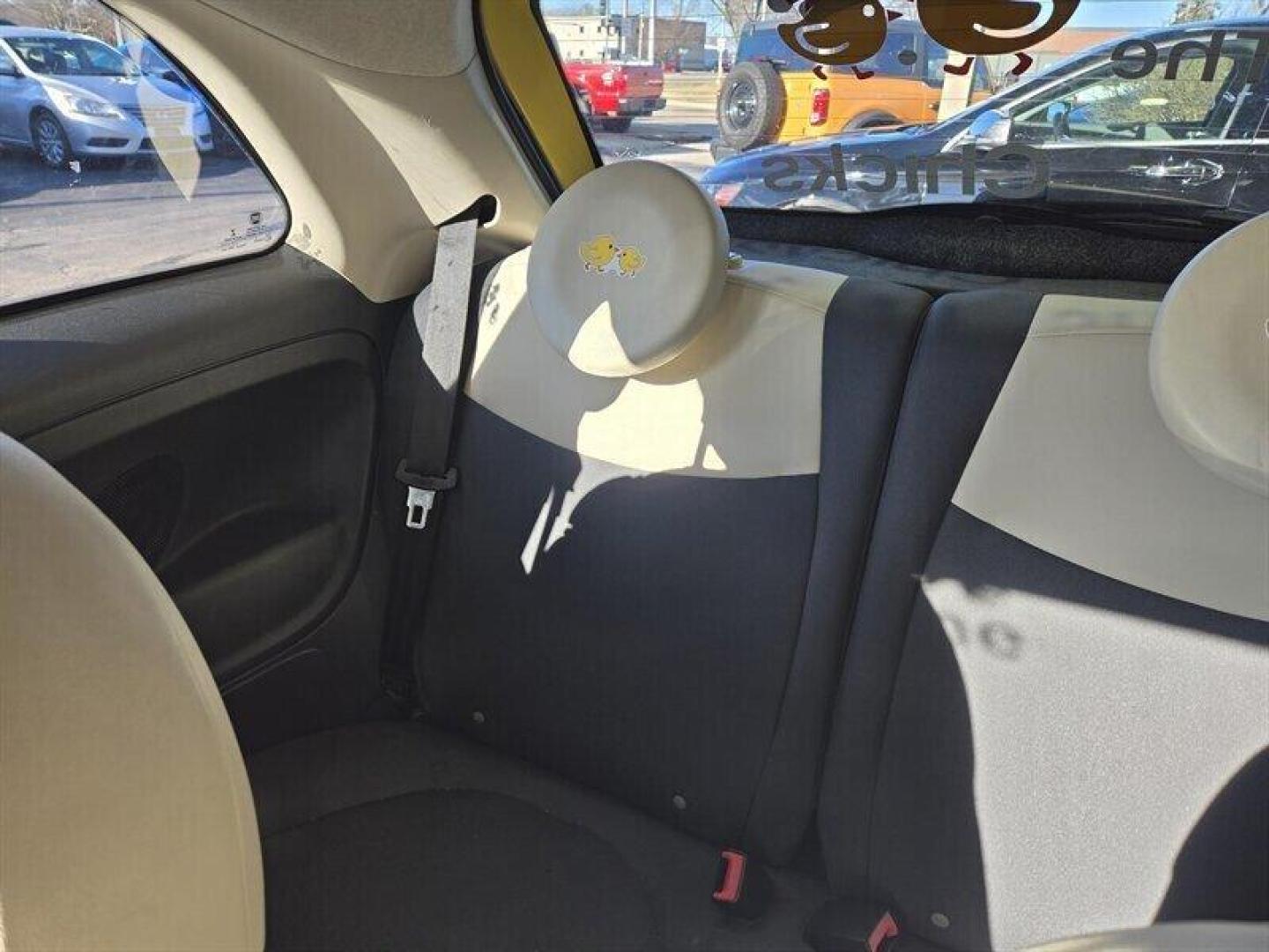 2013 Giallo FIAT 500 Pop (3C3CFFAR3DT) with an 1.4L I4 101hp 98ft. lbs. engine, 4 Speed Manual transmission, located at 25355 Eames Street, Channahon, IL, 60410, (815) 467-1807, 41.429108, -88.228432 - ** LOOK AT THE HOTTEST CHICK IN TOWN. ** Introducing the stylish 2013 FIAT 500 Pop in eye-catching Giallo exterior paint and a refined Avorio interior. With a fuel-efficient 1.4L I4 engine producing 101hp and 98ft. lbs. of torque, this compact car is perfect for navigating city streets and highways - Photo#20