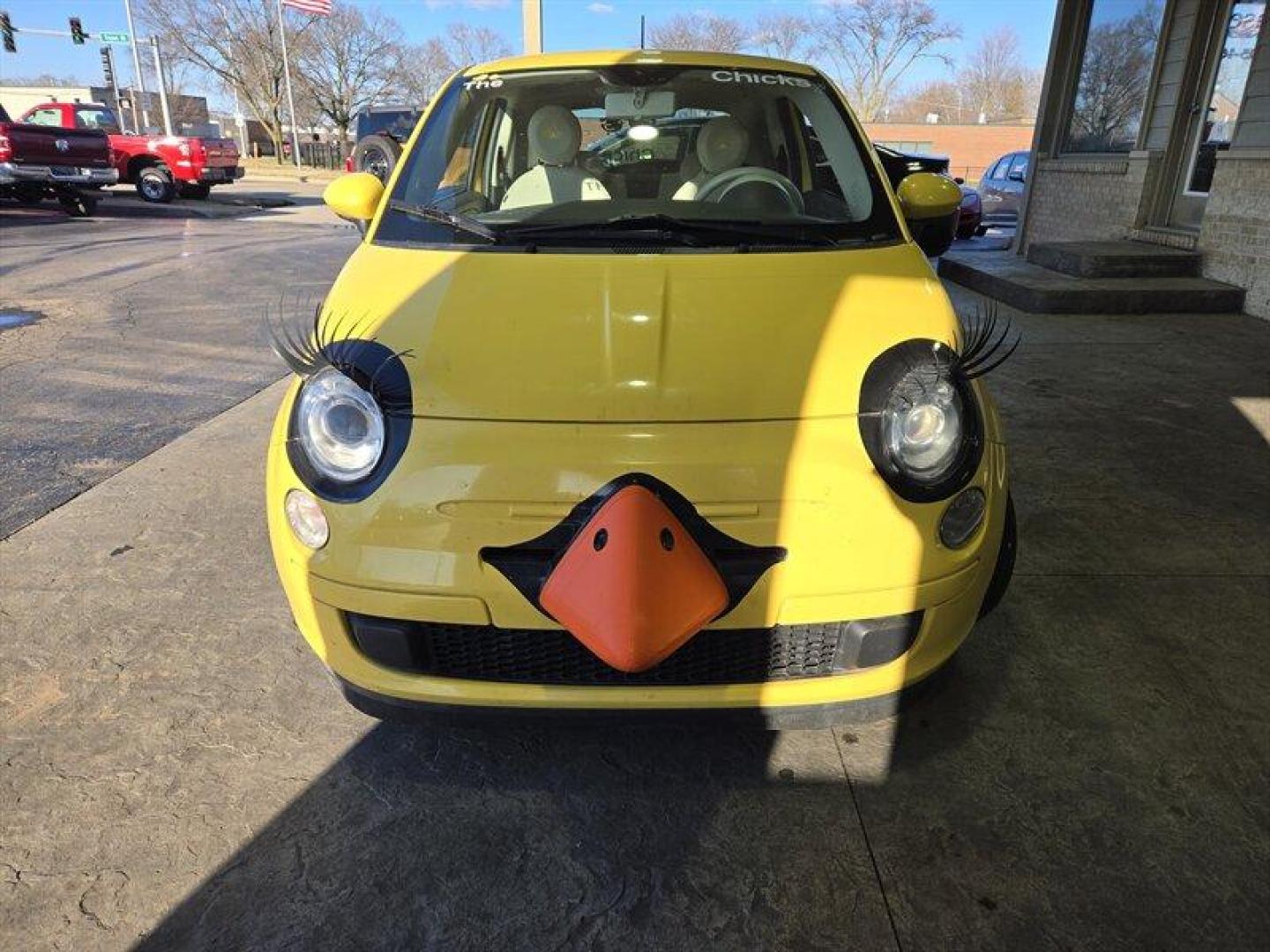 2013 Giallo FIAT 500 Pop (3C3CFFAR3DT) with an 1.4L I4 101hp 98ft. lbs. engine, 4 Speed Manual transmission, located at 25355 Eames Street, Channahon, IL, 60410, (815) 467-1807, 41.429108, -88.228432 - Photo#10