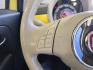 2013 Giallo FIAT 500 Pop (3C3CFFAR3DT) with an 1.4L I4 101hp 98ft. lbs. engine, 4 Speed Manual transmission, located at 25355 Eames Street, Channahon, IL, 60410, (815) 467-1807, 41.429108, -88.228432 - Photo#16