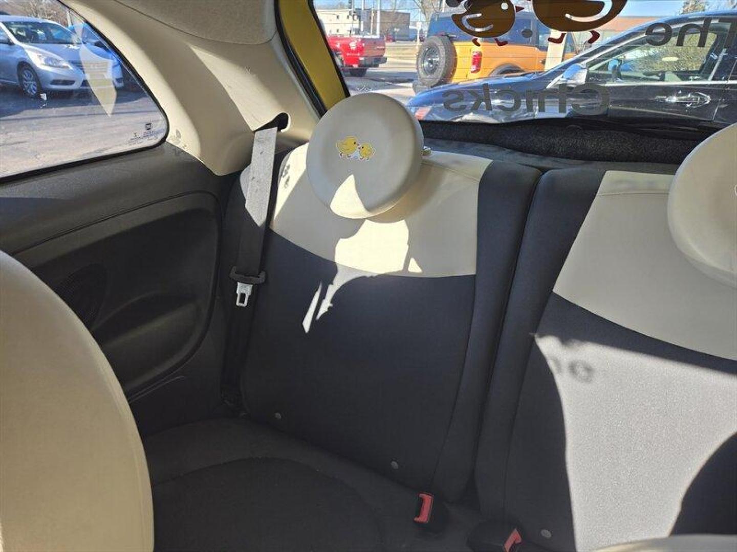 2013 Giallo FIAT 500 Pop (3C3CFFAR3DT) with an 1.4L I4 101hp 98ft. lbs. engine, 4 Speed Manual transmission, located at 25355 Eames Street, Channahon, IL, 60410, (815) 467-1807, 41.429108, -88.228432 - Photo#20