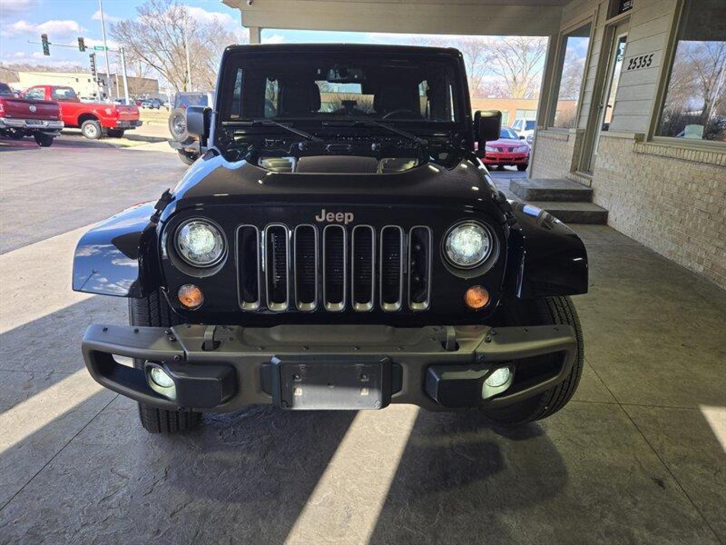 2017 Black Clear Coat Jeep Wrangler Unlimited Sahara (1C4BJWEG3HL) with an 3.6L V6 285hp 260ft. lbs. engine, Automatic transmission, located at 25355 Eames Street, Channahon, IL, 60410, (815) 467-1807, 41.429108, -88.228432 - Photo#11