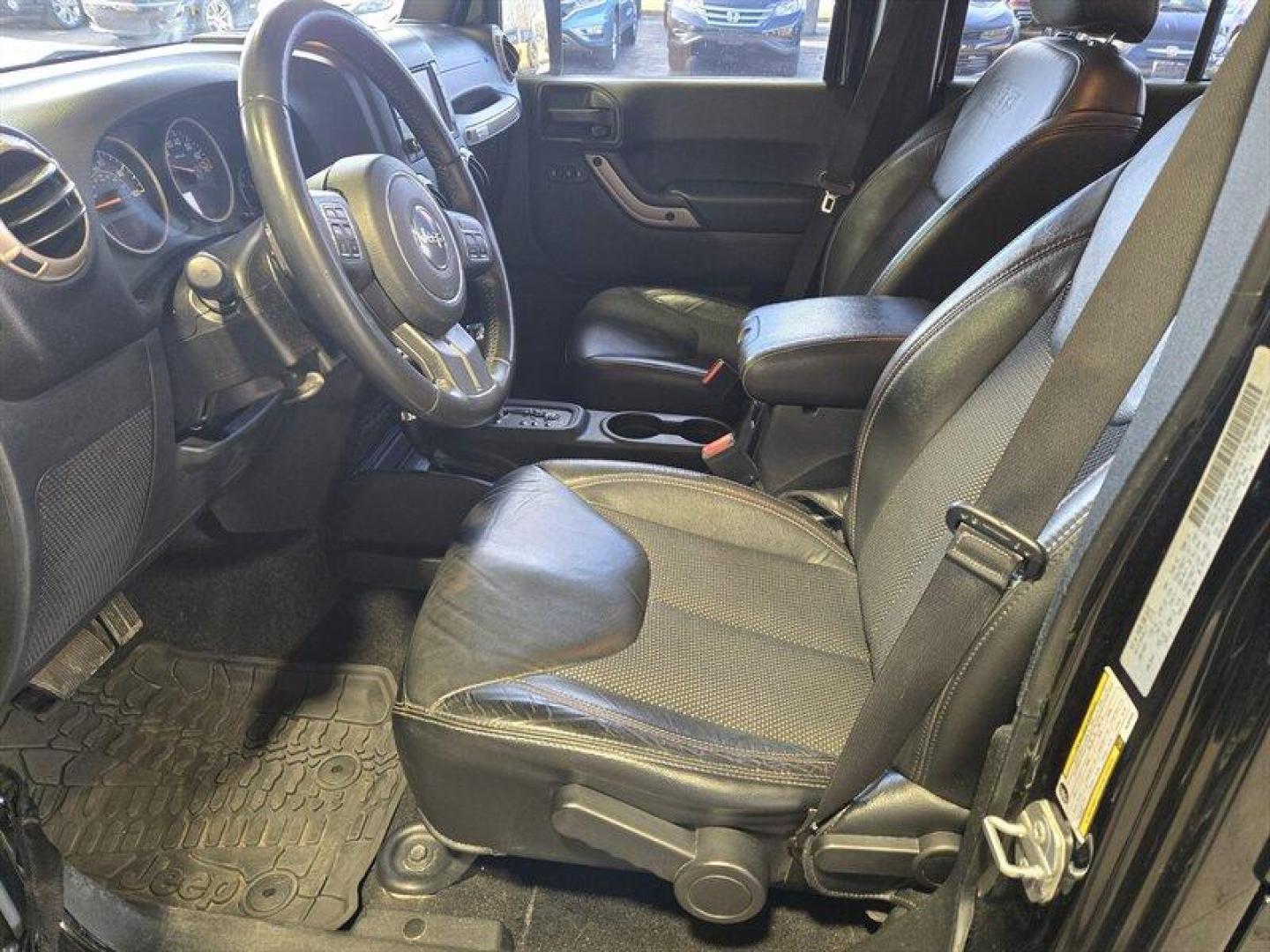 2017 Black Clear Coat Jeep Wrangler Unlimited Sahara (1C4BJWEG3HL) with an 3.6L V6 285hp 260ft. lbs. engine, Automatic transmission, located at 25355 Eames Street, Channahon, IL, 60410, (815) 467-1807, 41.429108, -88.228432 - Photo#14