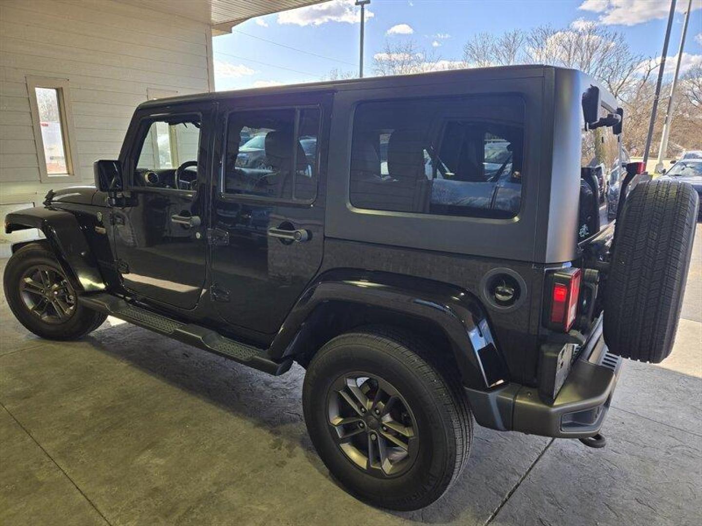 2017 Black Clear Coat Jeep Wrangler Unlimited Sahara (1C4BJWEG3HL) with an 3.6L V6 285hp 260ft. lbs. engine, Automatic transmission, located at 25355 Eames Street, Channahon, IL, 60410, (815) 467-1807, 41.429108, -88.228432 - Photo#7
