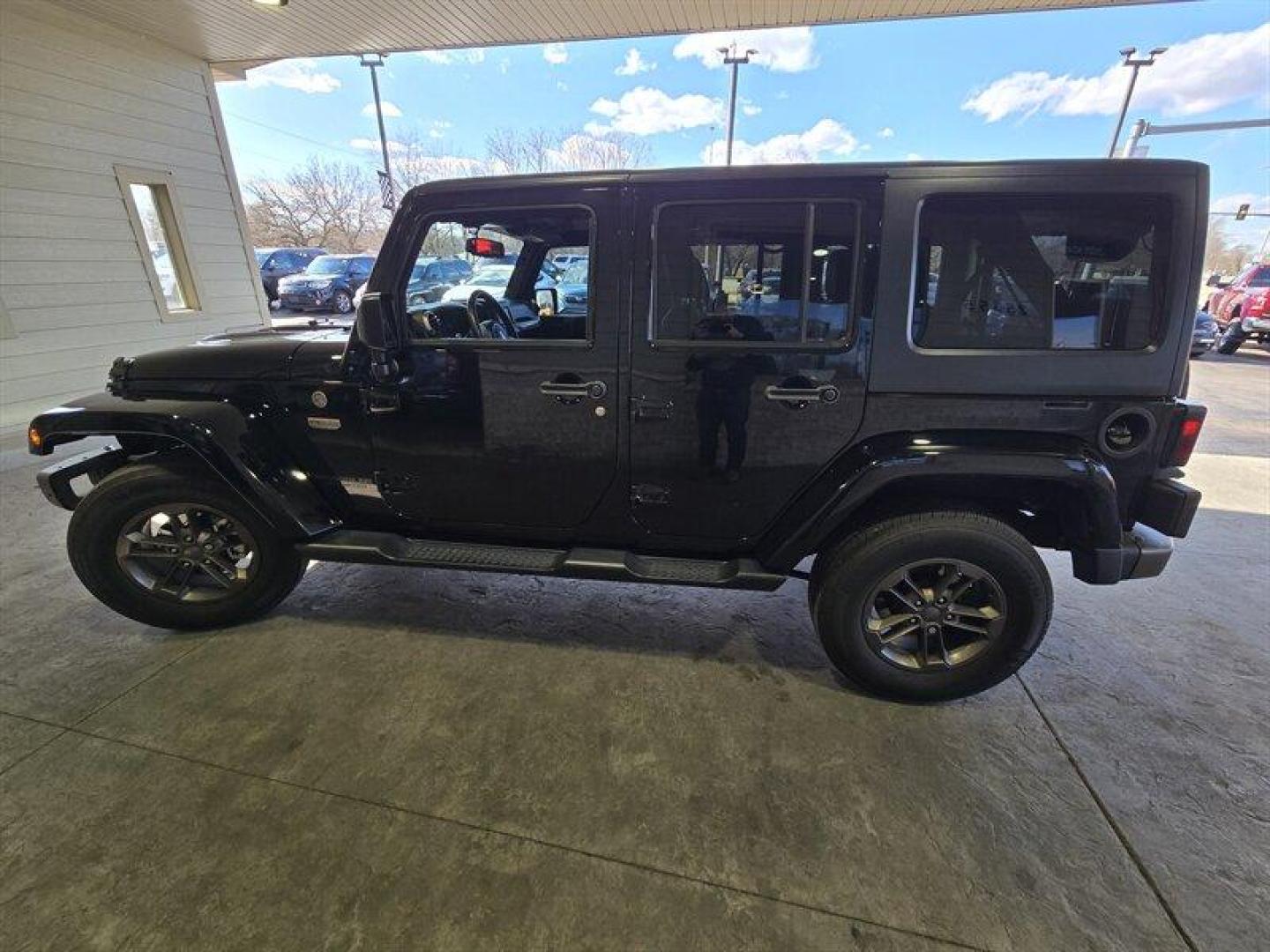 2017 Black Clear Coat Jeep Wrangler Unlimited Sahara (1C4BJWEG3HL) with an 3.6L V6 285hp 260ft. lbs. engine, Automatic transmission, located at 25355 Eames Street, Channahon, IL, 60410, (815) 467-1807, 41.429108, -88.228432 - Photo#8