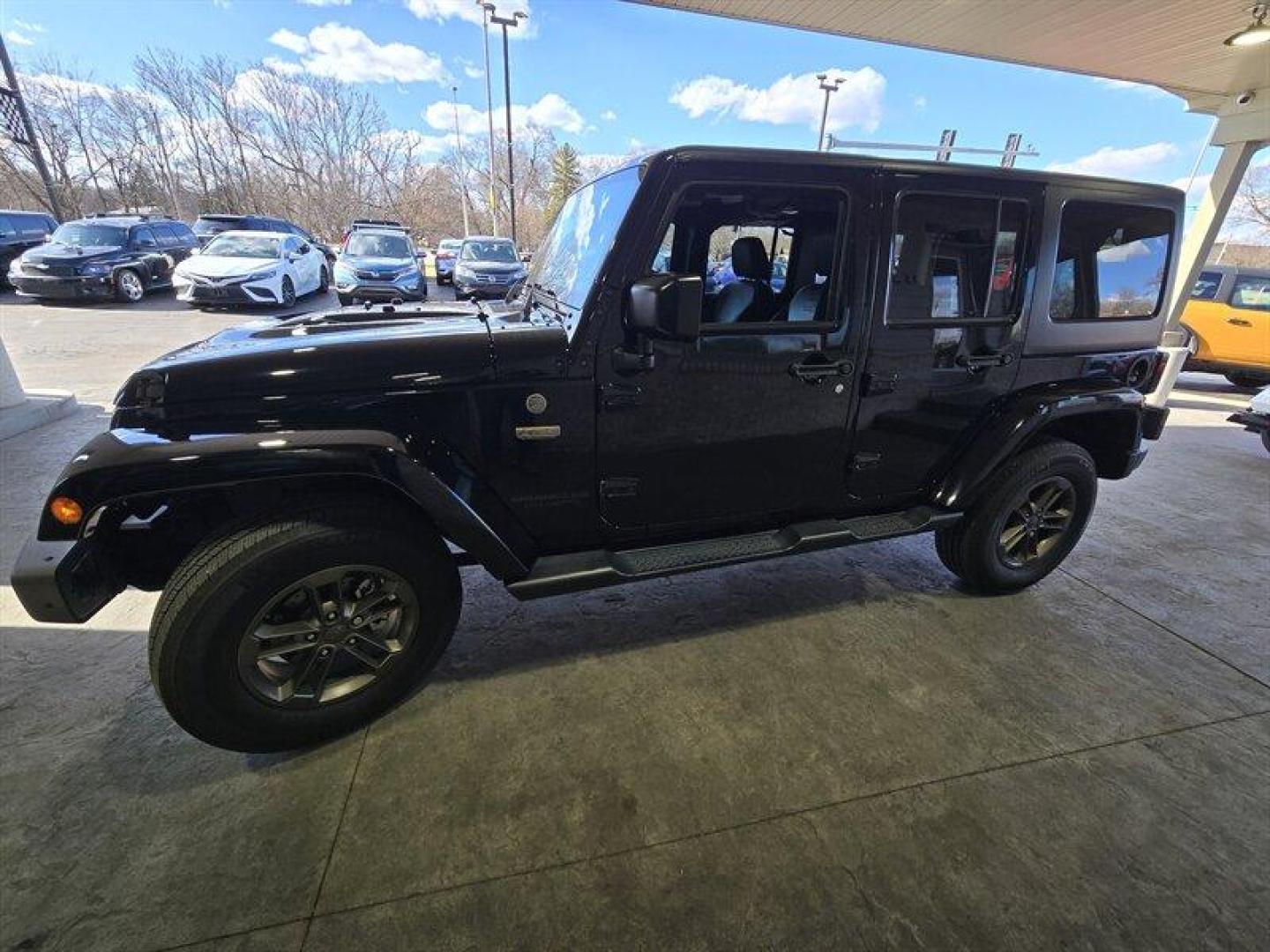 2017 Black Clear Coat Jeep Wrangler Unlimited Sahara (1C4BJWEG3HL) with an 3.6L V6 285hp 260ft. lbs. engine, Automatic transmission, located at 25355 Eames Street, Channahon, IL, 60410, (815) 467-1807, 41.429108, -88.228432 - Photo#9