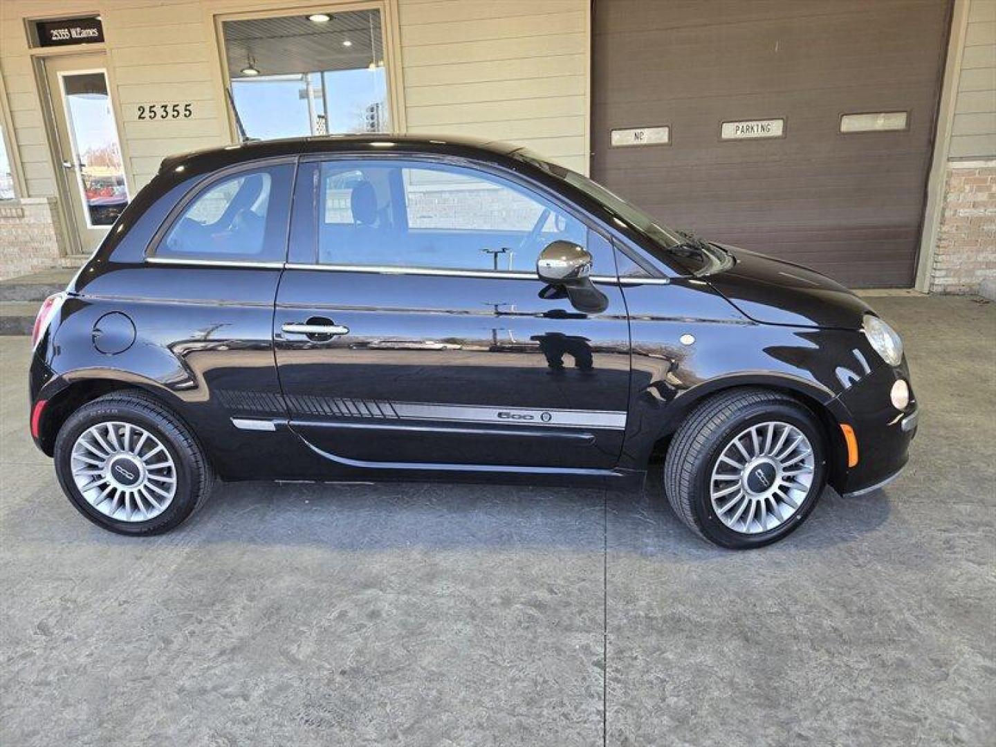 2013 Nero FIAT 500 Lounge (3C3CFFCR8DT) with an 1.4L I4 101hp 98ft. lbs. engine, Automatic transmission, located at 25355 Eames Street, Channahon, IL, 60410, (815) 467-1807, 41.429108, -88.228432 - Introducing the stylish and fun 2013 FIAT 500 Lounge! This compact car packs a punch with its efficient 1.4L I4 engine, delivering a peppy 101hp and 98ft. lbs. of torque. With a mere 18,000 miles on the odometer, this beauty has been gently driven, averaging less than 2,000 miles per year! Get read - Photo#1