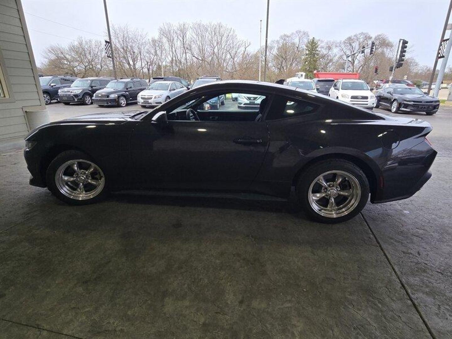 2024 Carbonized Gray Ford Mustang EcoBoost (1FA6P8TH7R5) with an EcoBoost 2.3L Turbo I4 315hp 350ft. lbs. engine, 10-Speed Shiftable A transmission, located at 25355 Eames Street, Channahon, IL, 60410, (815) 467-1807, 41.429108, -88.228432 - Photo#9