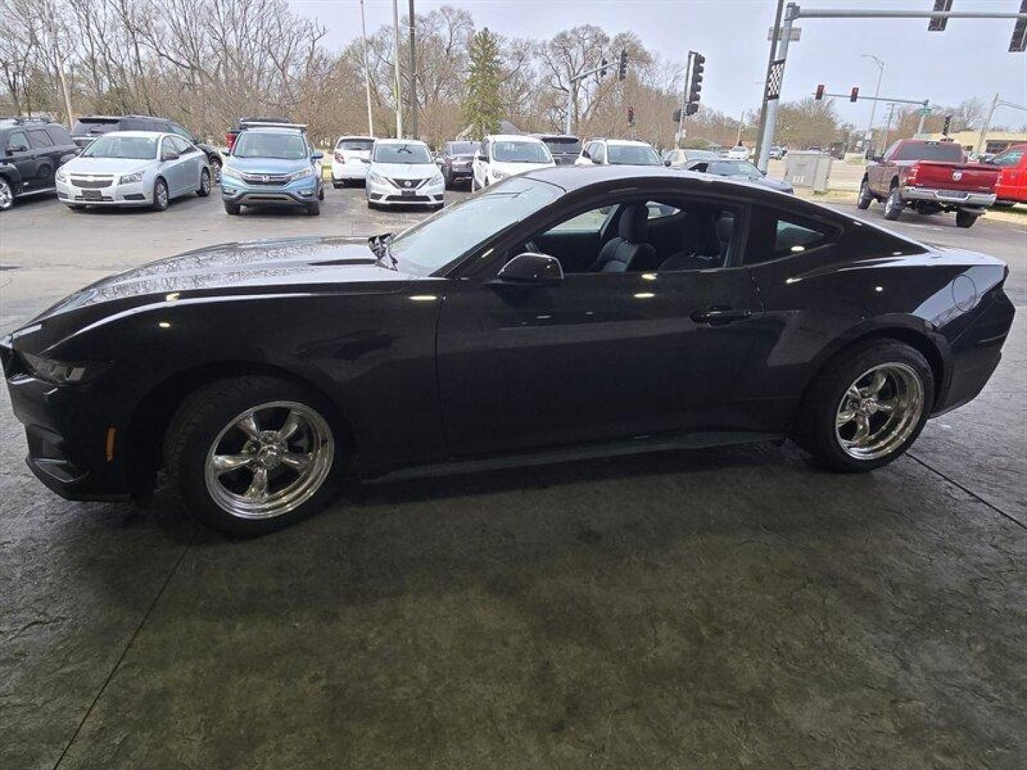 2024 Carbonized Gray Ford Mustang EcoBoost (1FA6P8TH7R5) with an EcoBoost 2.3L Turbo I4 315hp 350ft. lbs. engine, 10-Speed Shiftable A transmission, located at 25355 Eames Street, Channahon, IL, 60410, (815) 467-1807, 41.429108, -88.228432 - Photo#10