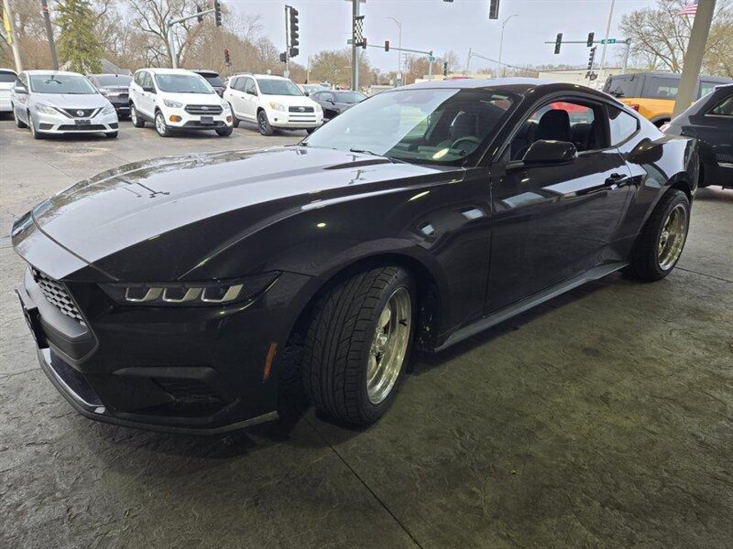 2024 Carbonized Gray Ford Mustang EcoBoost (1FA6P8TH7R5) with an EcoBoost 2.3L Turbo I4 315hp 350ft. lbs. engine, 10-Speed Shiftable A transmission, located at 25355 Eames Street, Channahon, IL, 60410, (815) 467-1807, 41.429108, -88.228432 - Photo#11