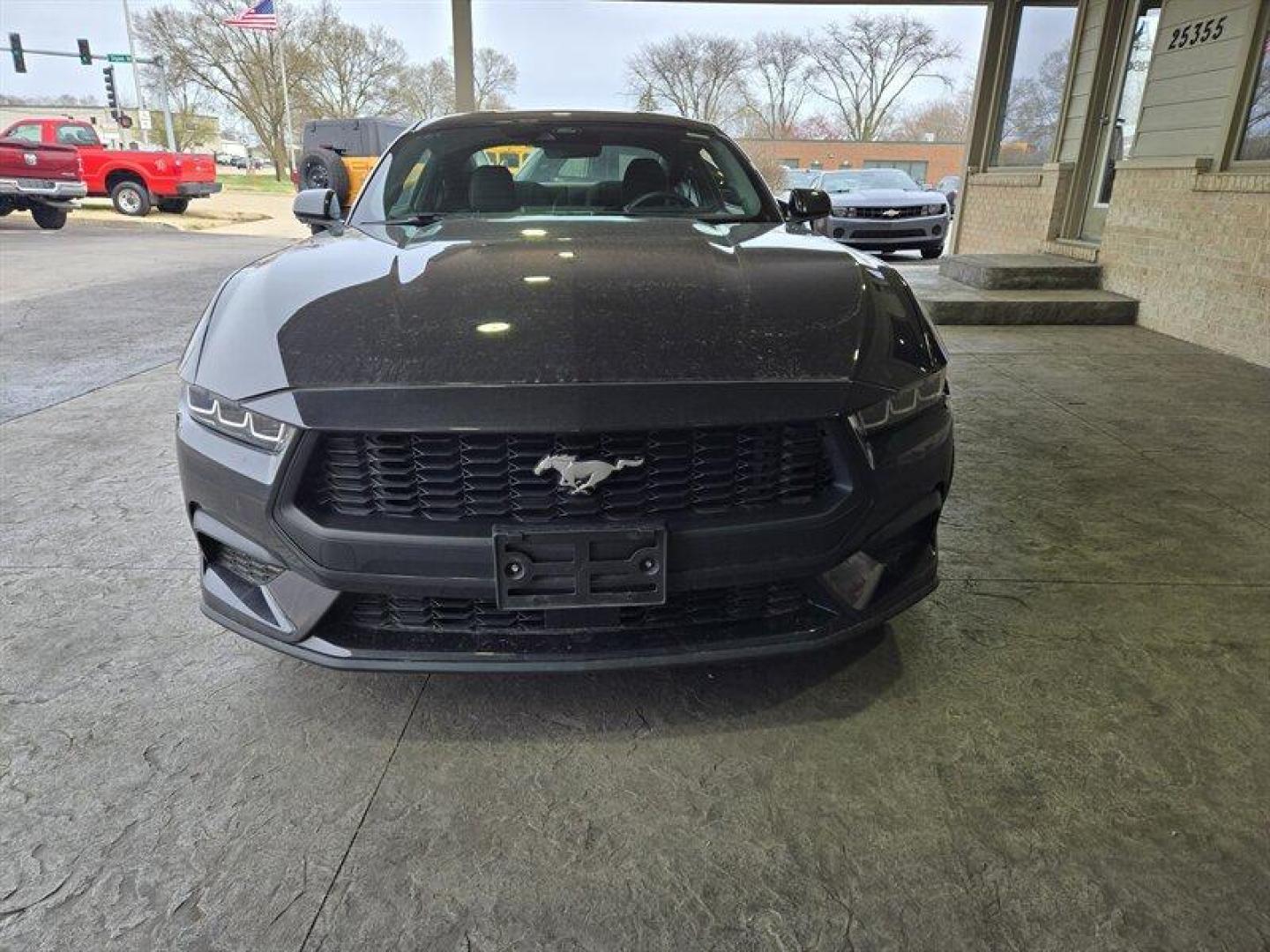 2024 Carbonized Gray Ford Mustang EcoBoost (1FA6P8TH7R5) with an EcoBoost 2.3L Turbo I4 315hp 350ft. lbs. engine, 10-Speed Shiftable A transmission, located at 25355 Eames Street, Channahon, IL, 60410, (815) 467-1807, 41.429108, -88.228432 - Photo#12