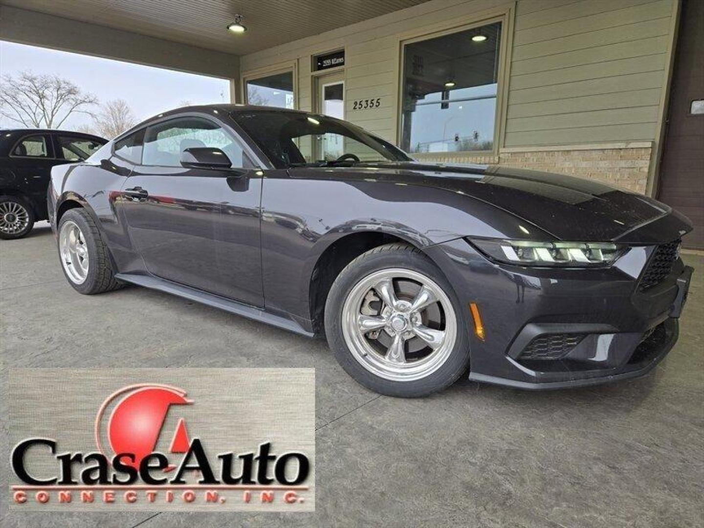 2024 Carbonized Gray Ford Mustang EcoBoost (1FA6P8TH7R5) with an EcoBoost 2.3L Turbo I4 315hp 350ft. lbs. engine, 10-Speed Shiftable A transmission, located at 25355 Eames Street, Channahon, IL, 60410, (815) 467-1807, 41.429108, -88.228432 - Photo#0