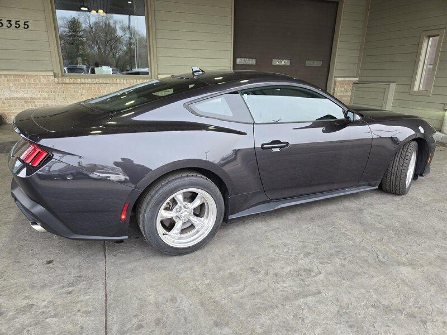 2024 Carbonized Gray Ford Mustang EcoBoost (1FA6P8TH7R5) with an EcoBoost 2.3L Turbo I4 315hp 350ft. lbs. engine, 10-Speed Shiftable A transmission, located at 25355 Eames Street, Channahon, IL, 60410, (815) 467-1807, 41.429108, -88.228432 - Photo#4