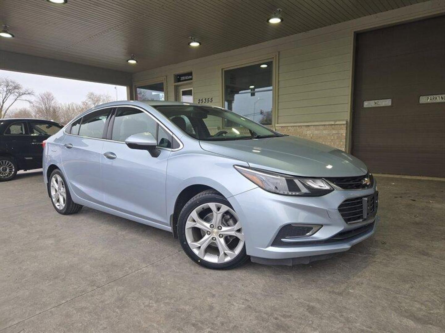 2017 Kinetic Blue Metallic Chevrolet Cruze Premier (1G1BF5SM4H7) with an 1.4L Turbo I4 153hp 177ft. lbs. engine, 6Speed Shiftable Au transmission, located at 25355 Eames Street, Channahon, IL, 60410, (815) 467-1807, 41.429108, -88.228432 - Photo#0
